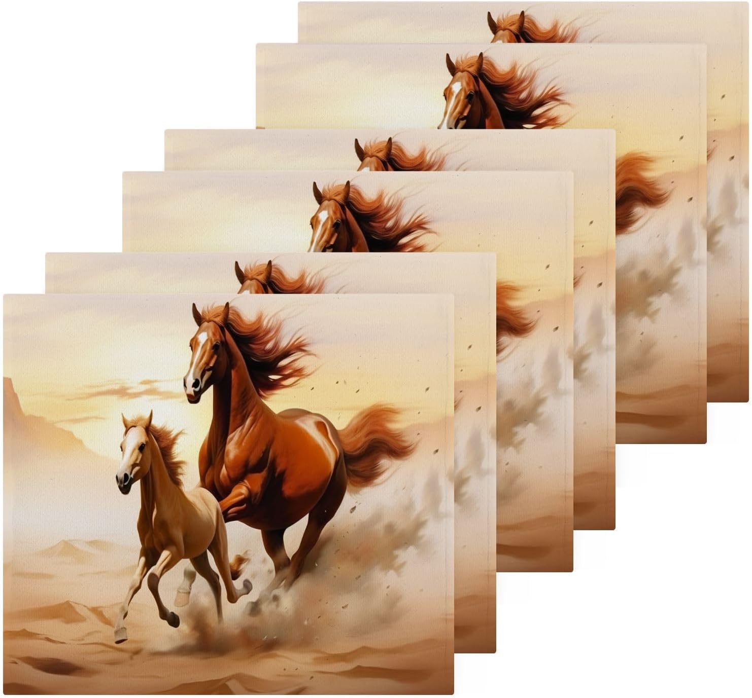 Horse Washcloths for Babies Soft Cotton Face Towels