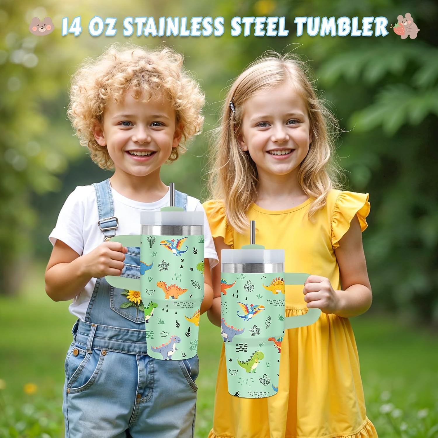 Dino Themed Tumbler Fun for Kids