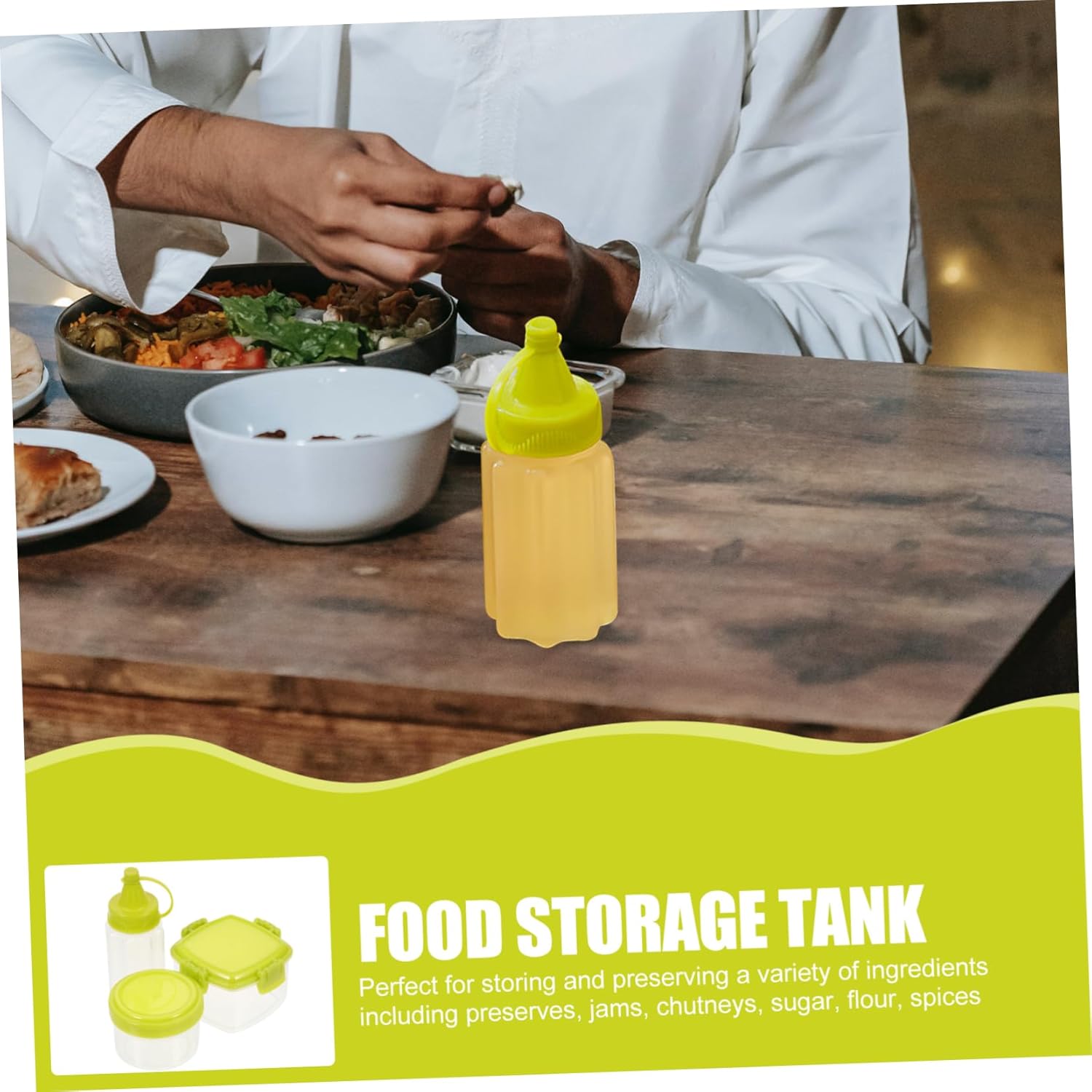 SHOWERORO Lightweight Condiment Bottles