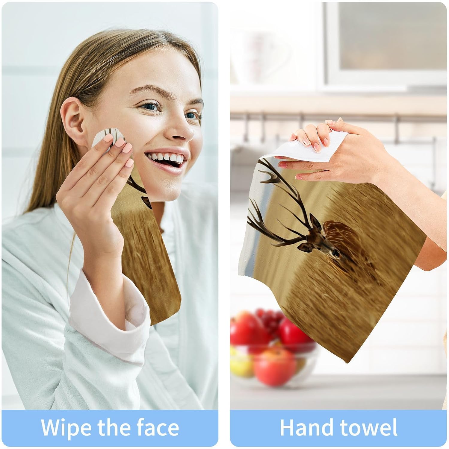 Perfect Reusable Washcloth for Bathroom Kitchen Gym More
