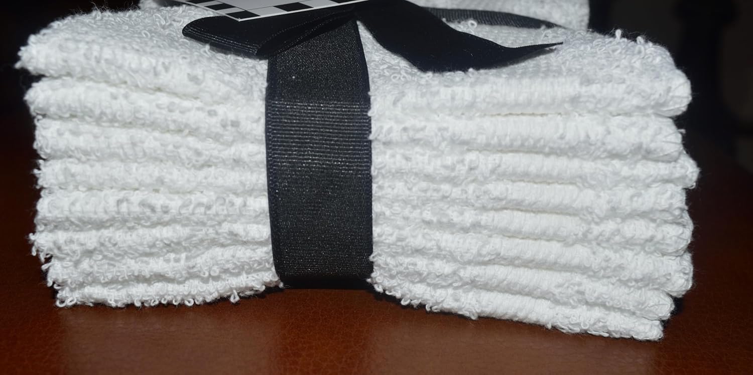 Luxurious 12x12 Cotton Washcloths