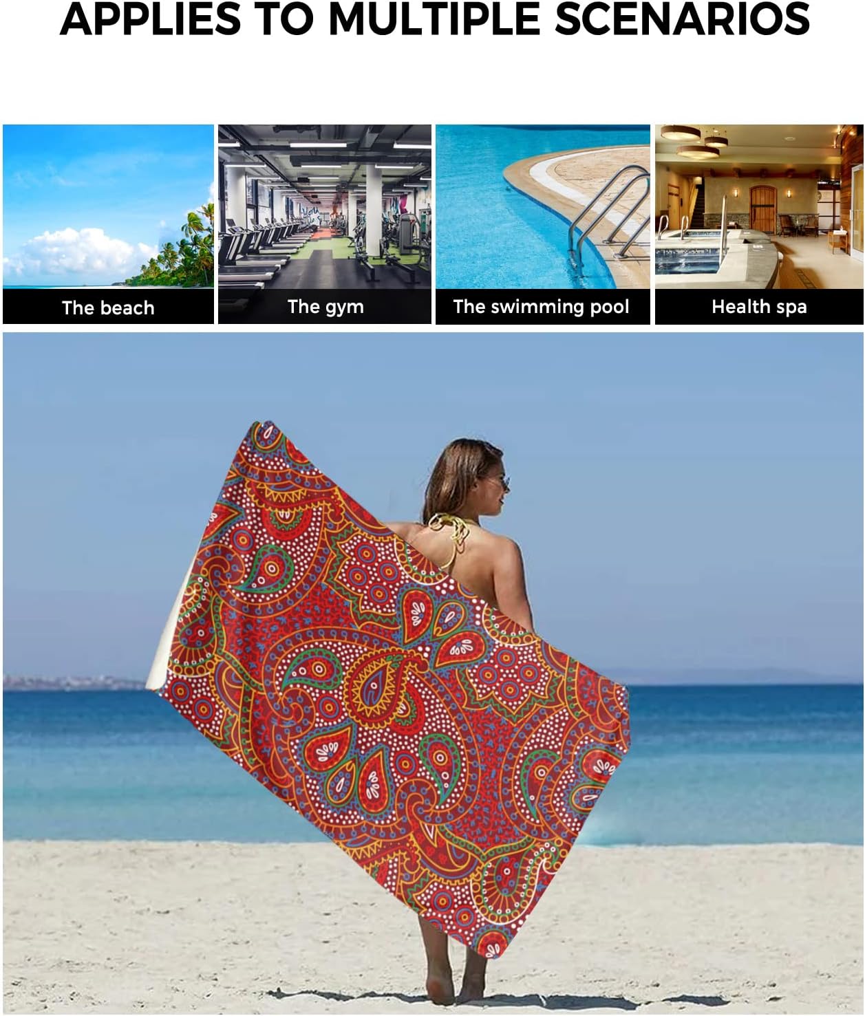 Luxury Washcloth Set Perfect for Bathroom Kitchen Beach Use