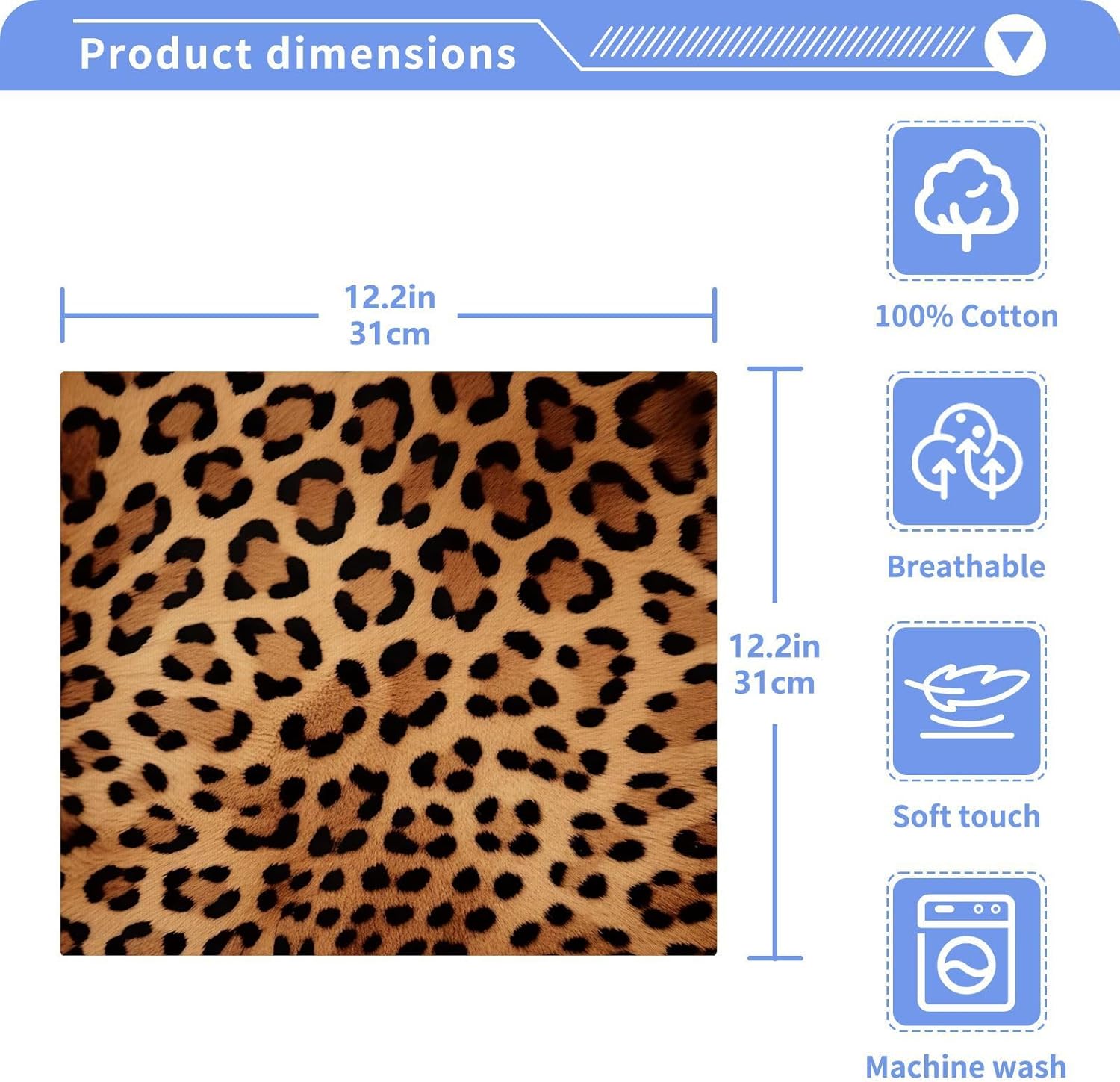 Exclusive Leopard Print Sunglass Case Soft Durable