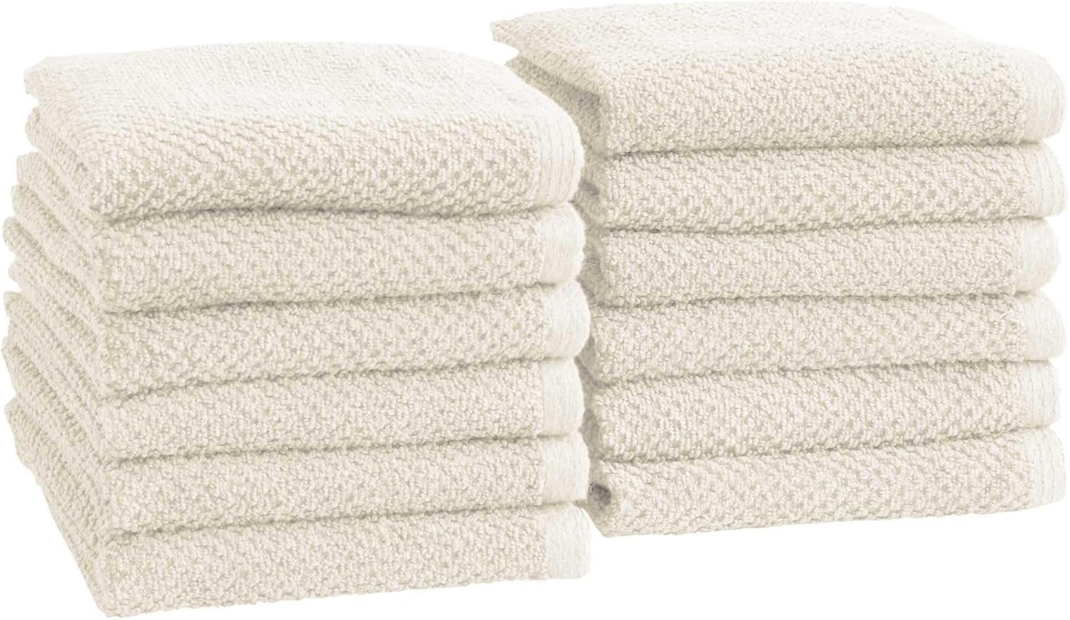 100 Cotton Ivory Washcloth