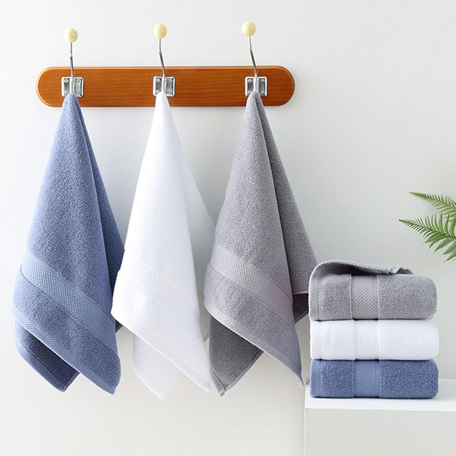 Classical White Cotton Towel
