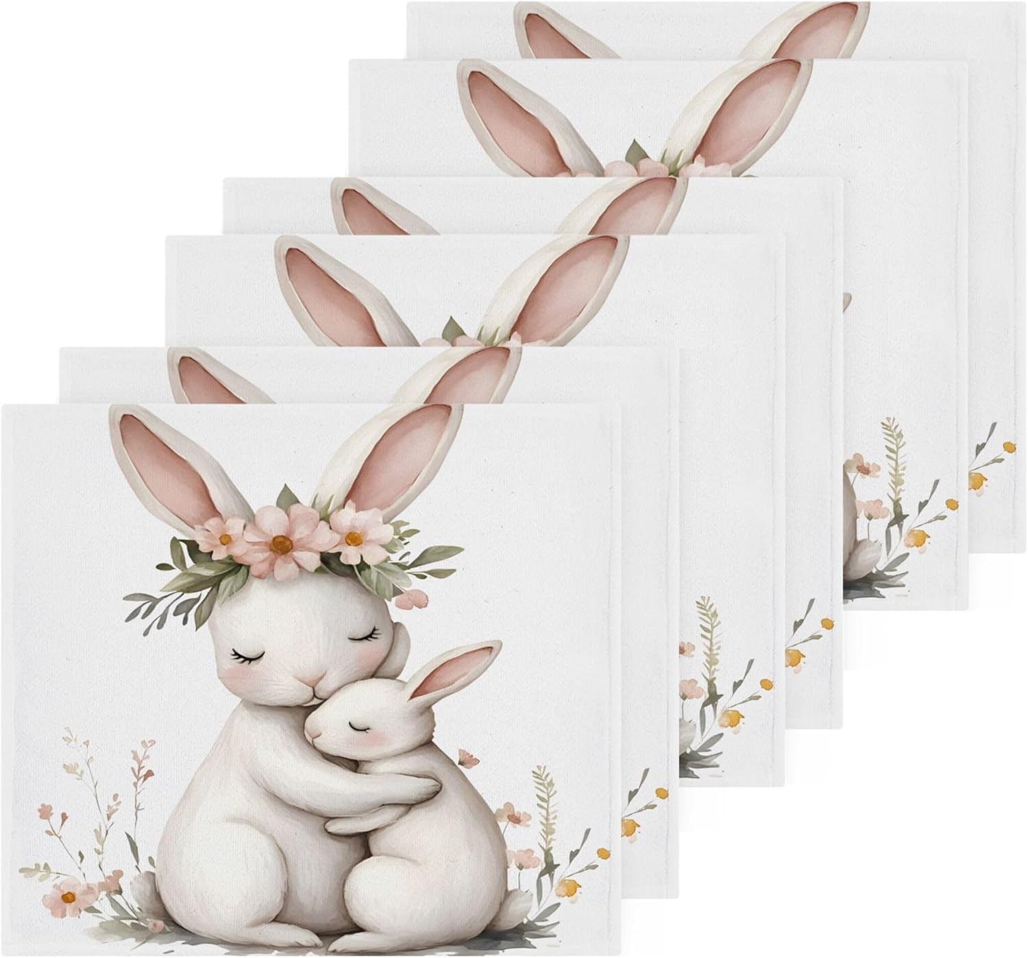 Kigai Hugging Bunny 4-Pack Soft Washable and Gentle