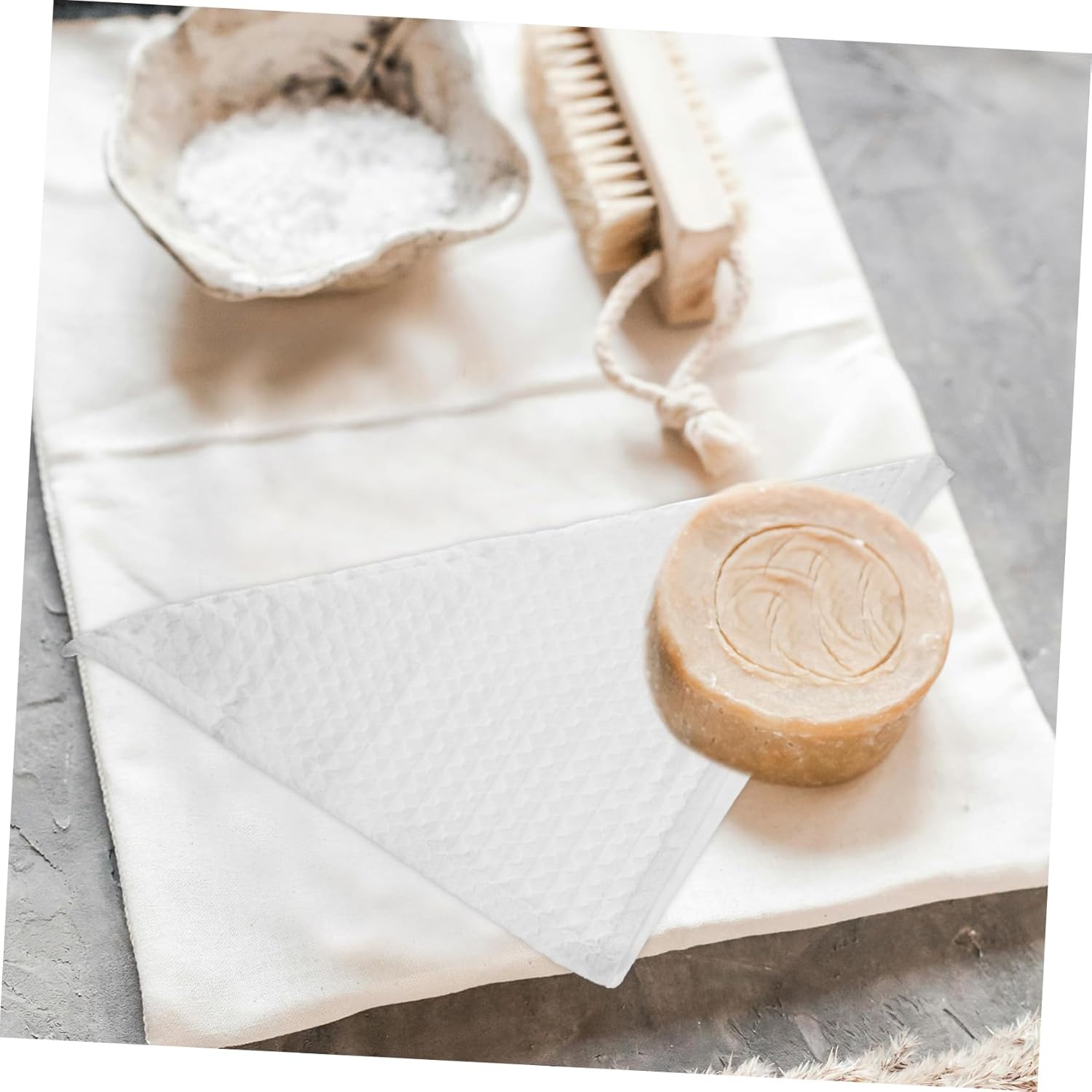 Two-Piece Cotton Waffle Face Towels - Soft Absorbent Hand Face Cleaning
