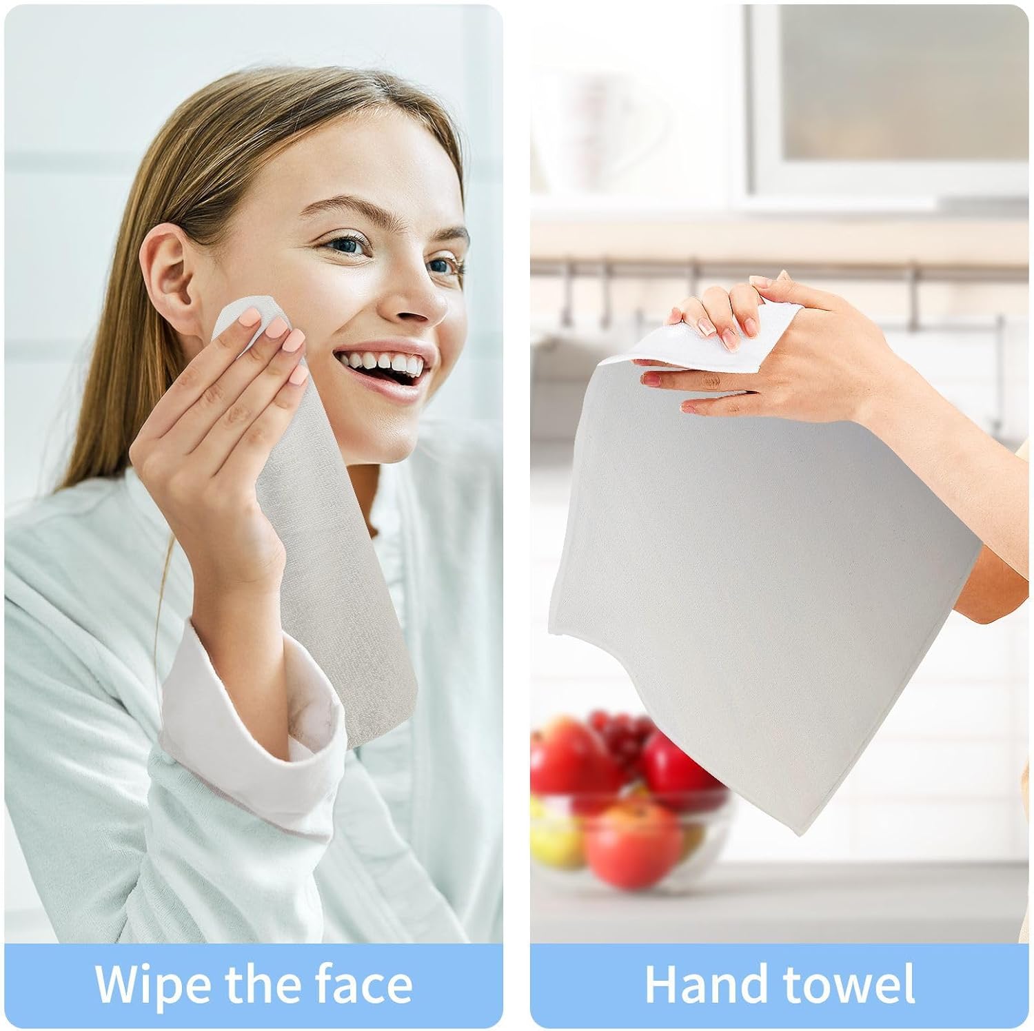 2-Pack Gradient Washcloths for bathroom use