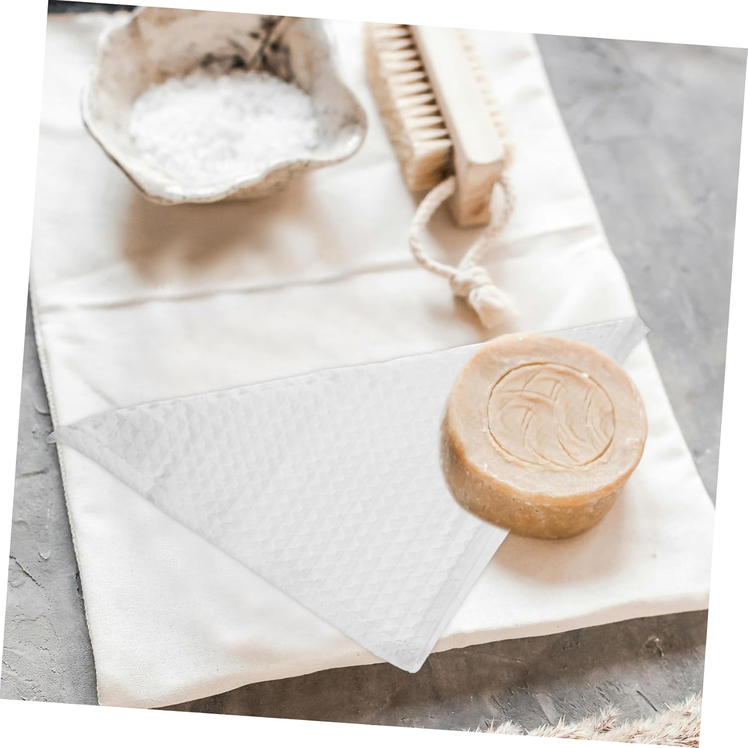 MERRYHAPY Square Cotton Washcloths 2-Pack - Soft Gentle Face Hand Cleaner