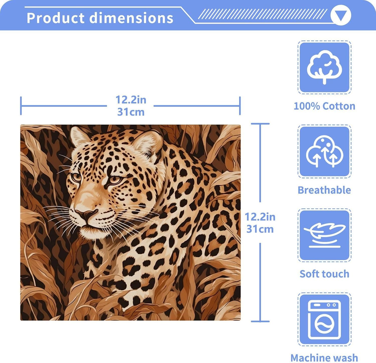 Leopard Washcloth Set 2-Pack