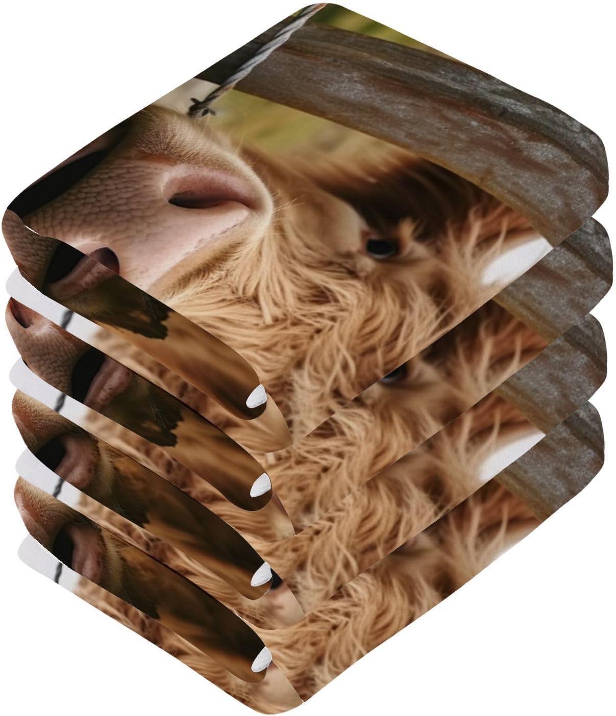 Xigua Cow Washcloths Soft absorbent Perfect for Face Hand