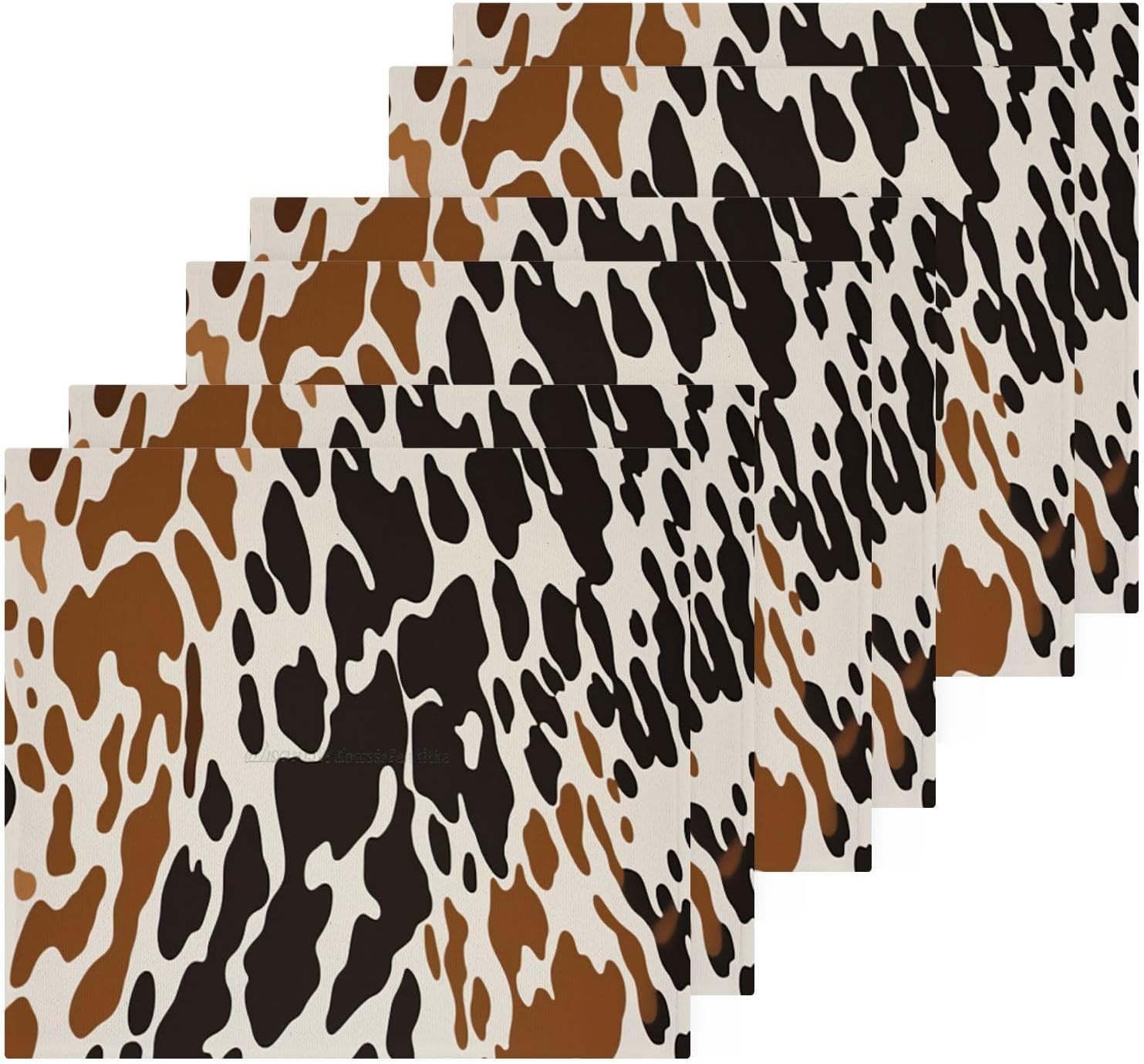 Xigua Cow Print Washcloths