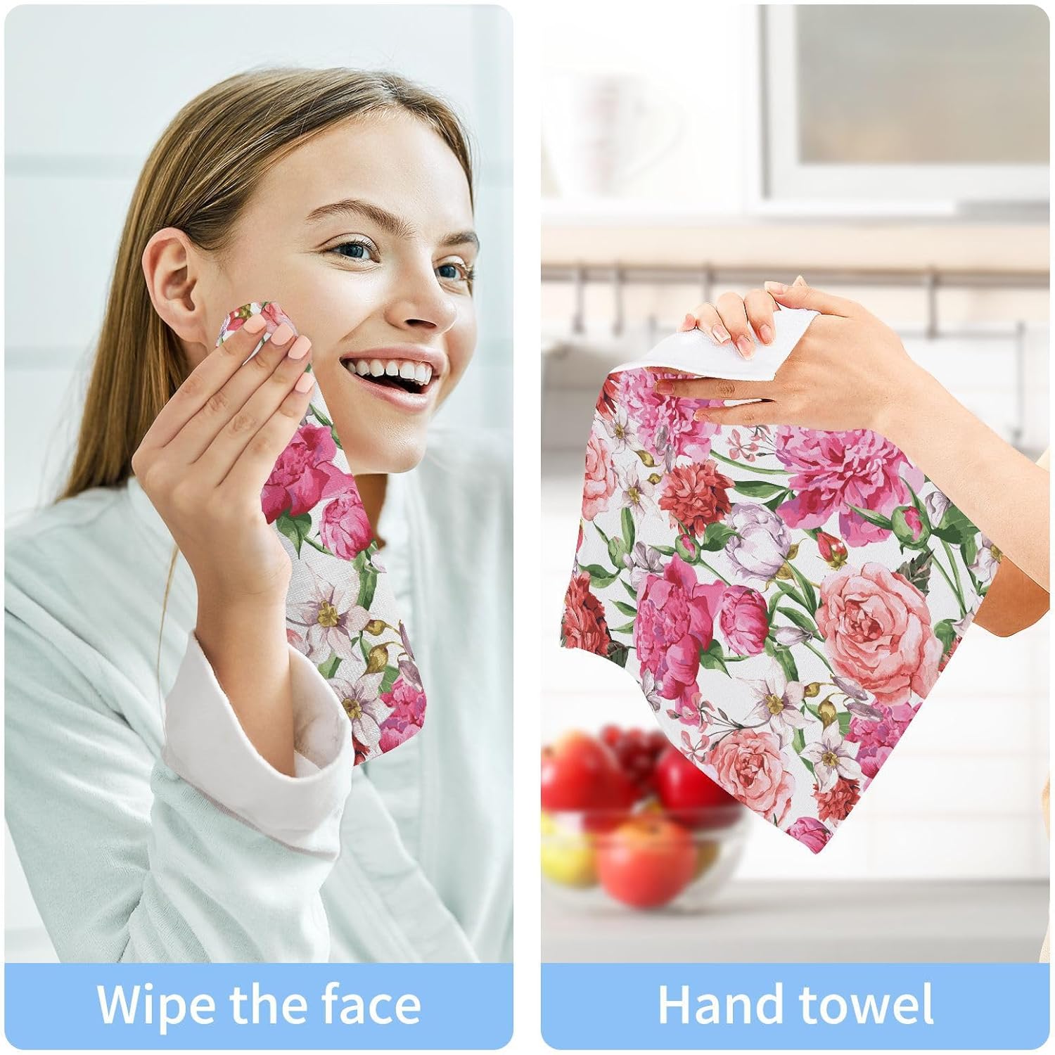 Fragrant Floral Washcloth Set