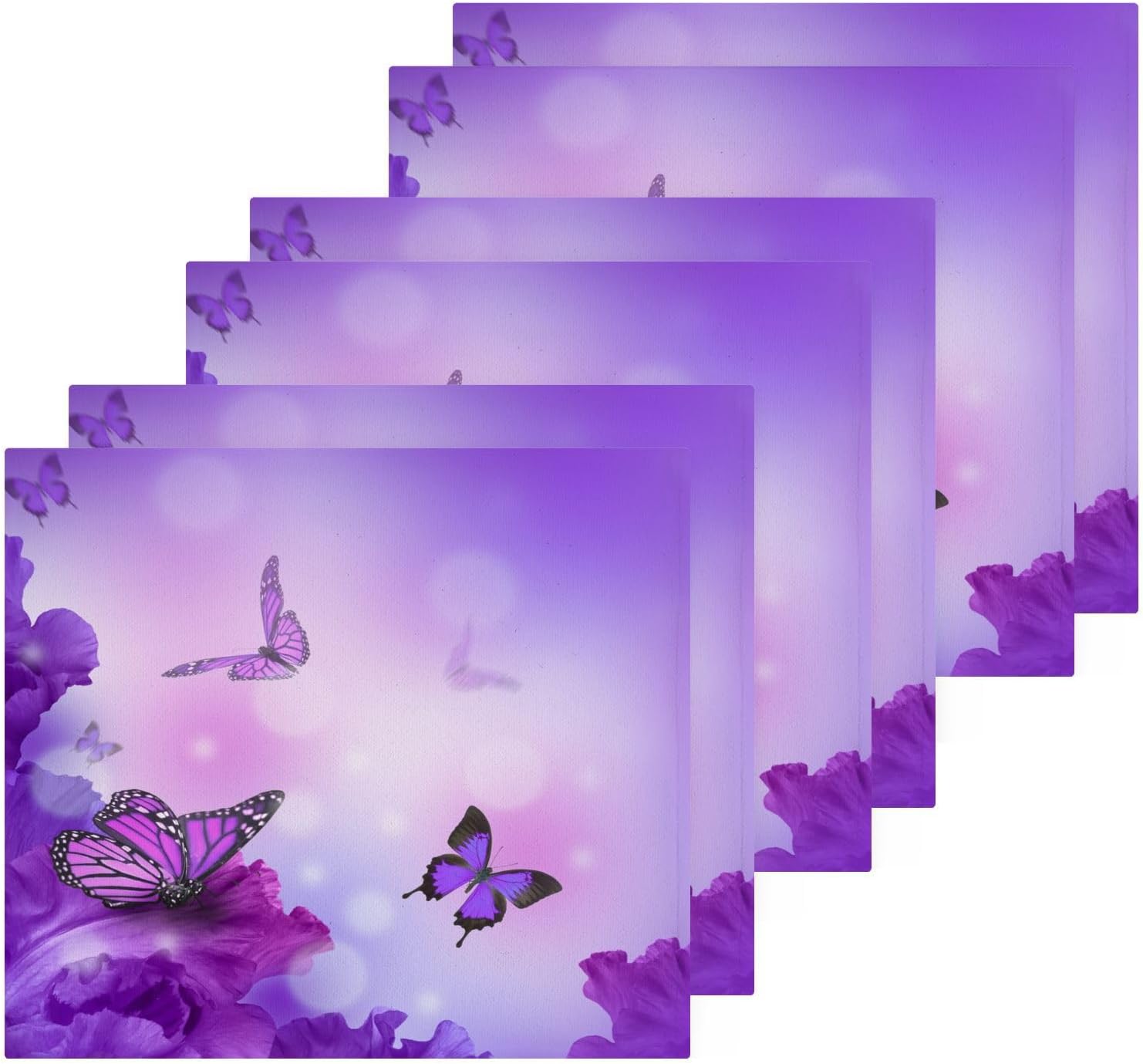 Stunning Butterfly Washcloth Set for Face Hand and Spa Use
