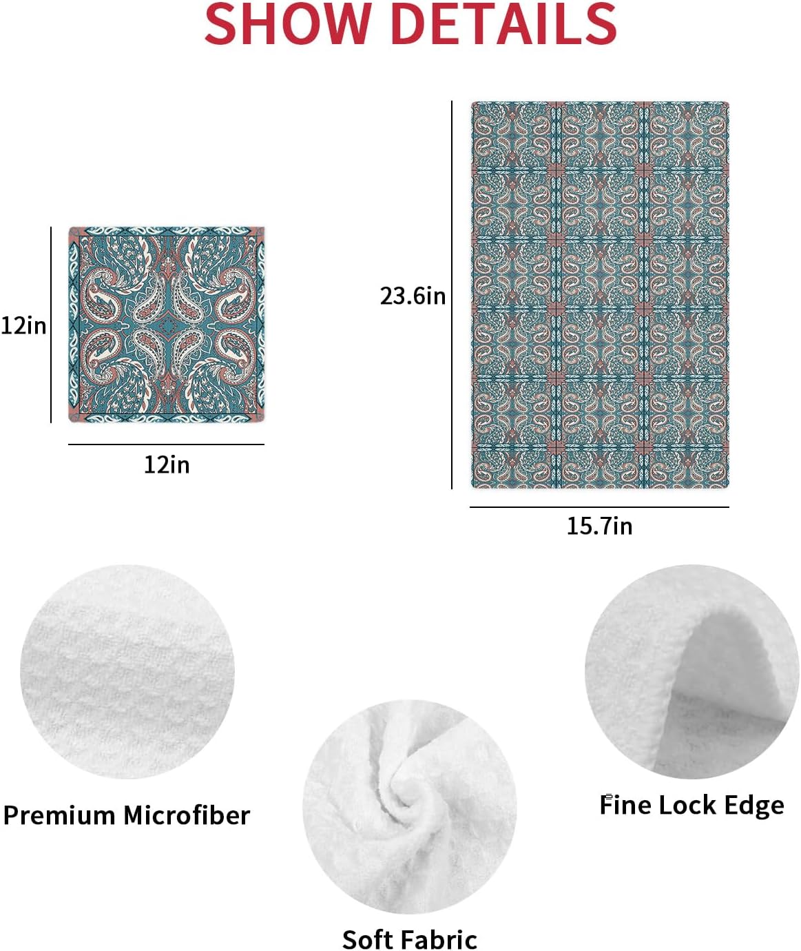 Premium Microfiber Waffle Dish Towels