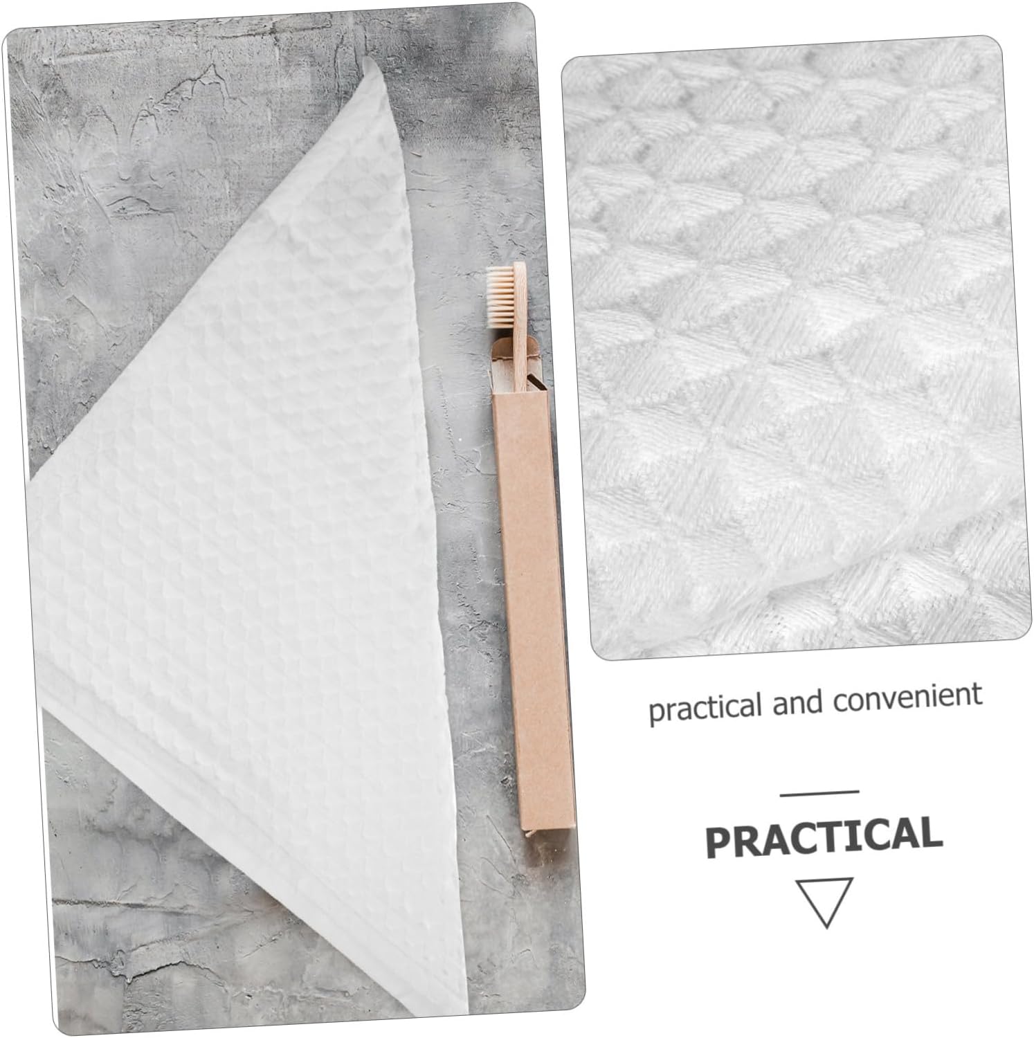 FRCOLOR 2pcs Cotton Honeycomb Washcloths