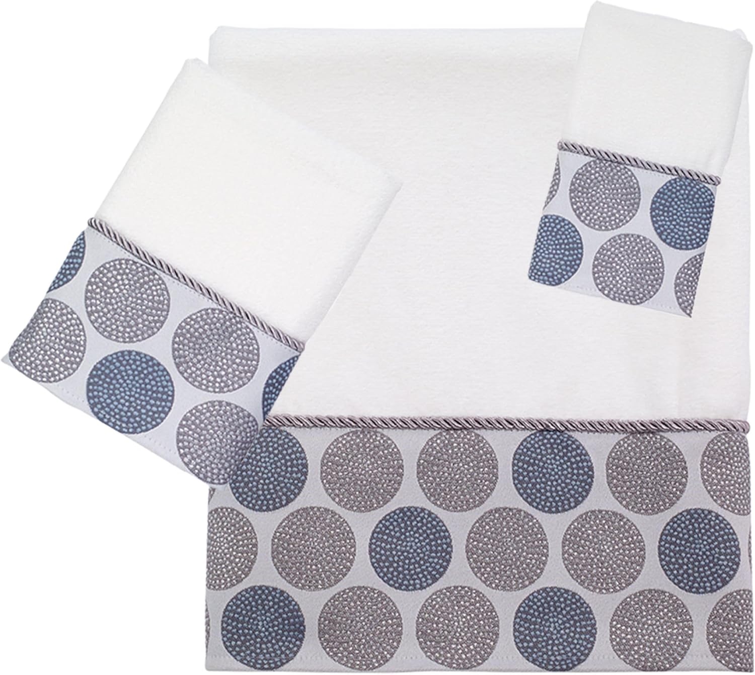 Stylish Soft Cotton Washcloth Dotted Circles Design
