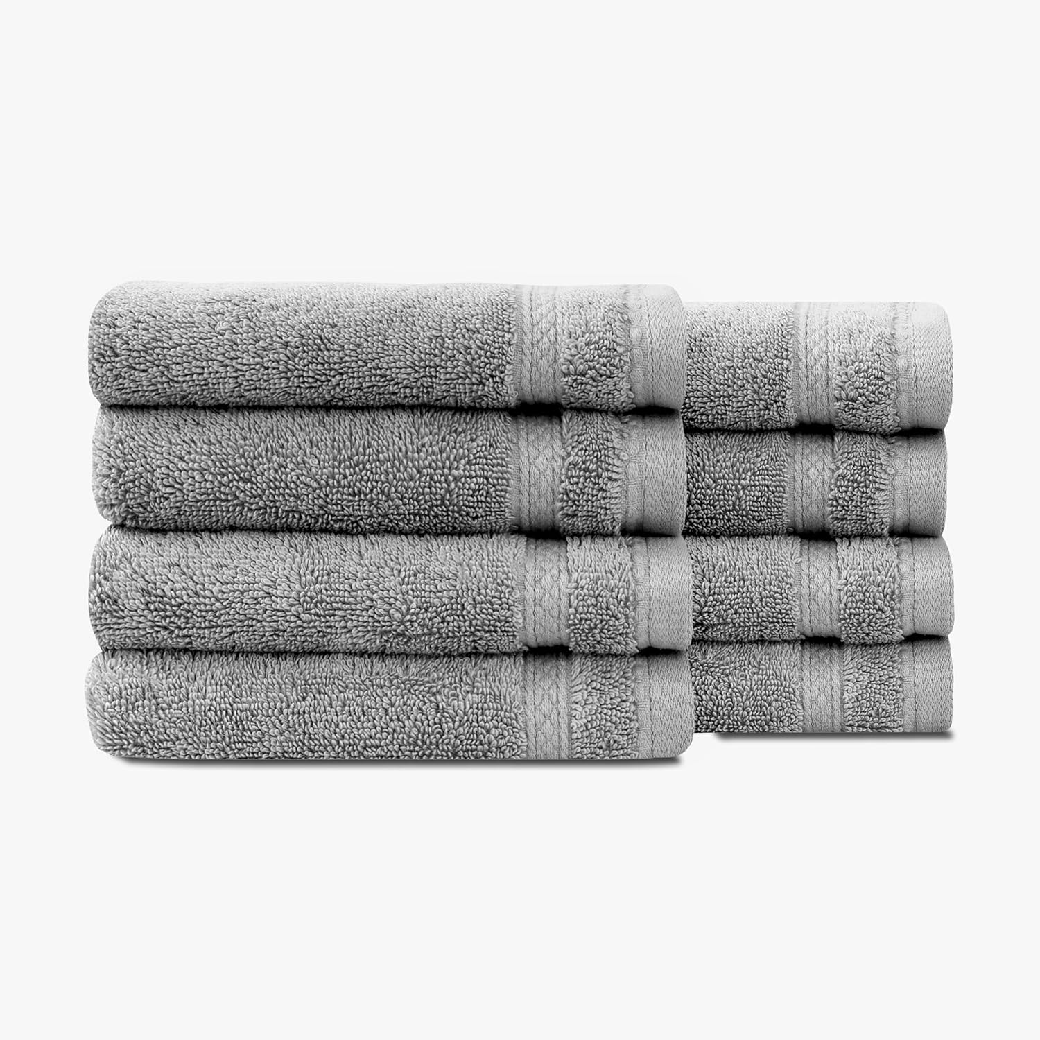 1888 Mills 625 GSM Cotton Washcloths Set of 8