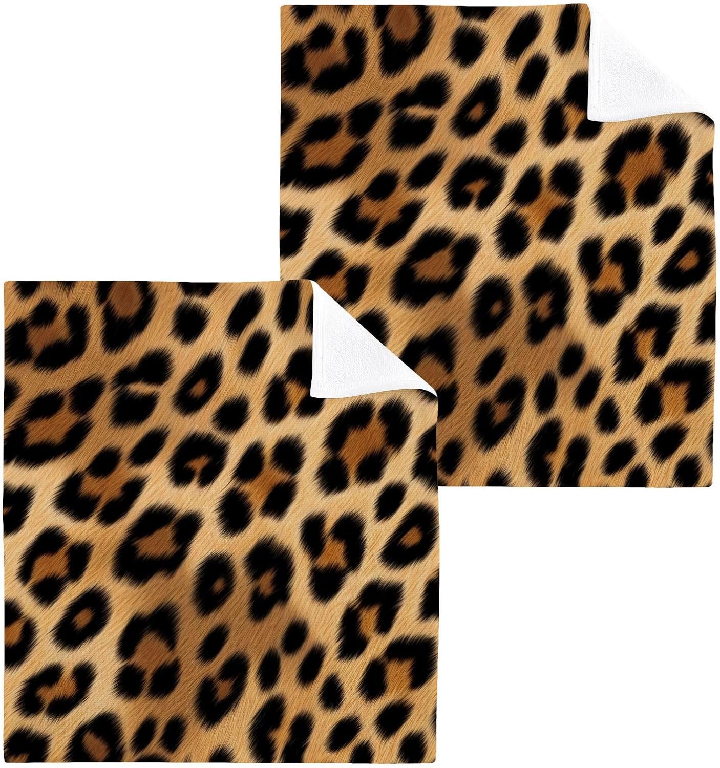 Stunning Leopard Washcloths for Quick Drying and Ultimate Absorption