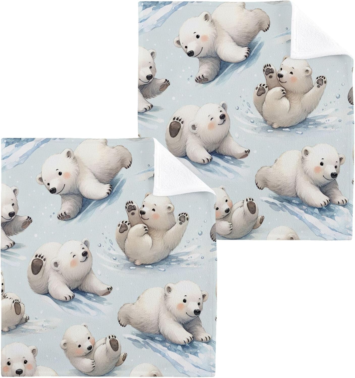 Soft-absorbent 12x12 cotton washcloths set for everyday use