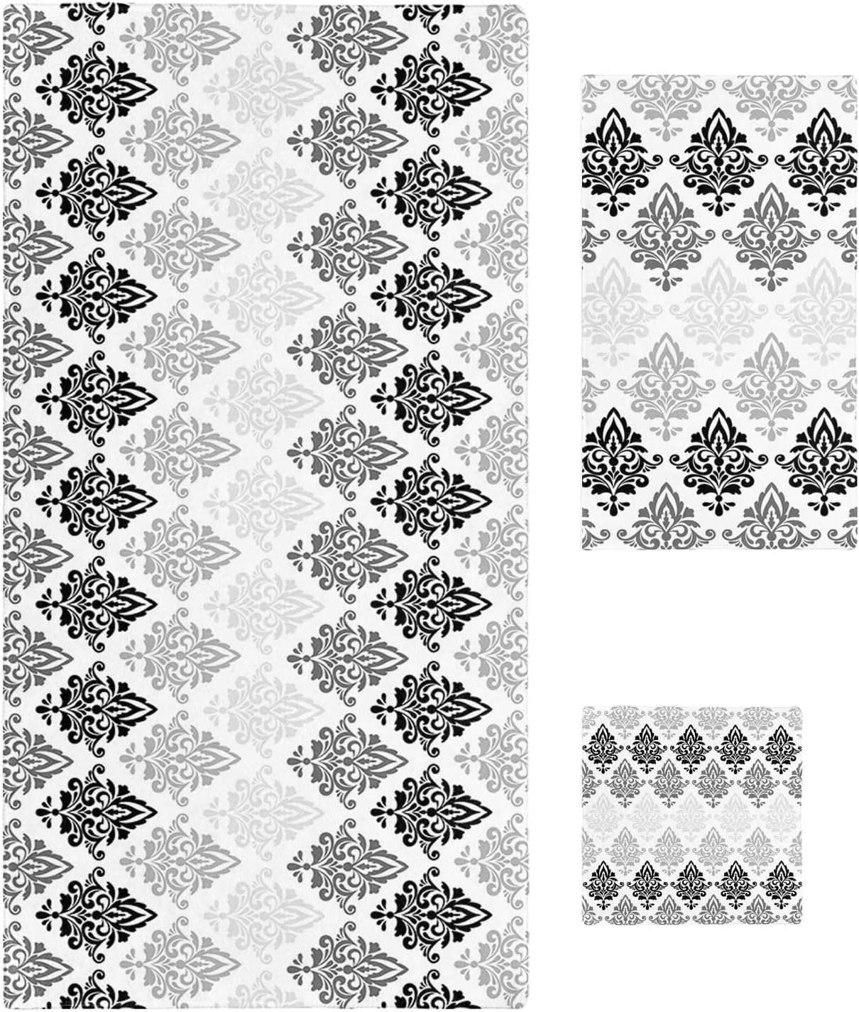 Premium Moroccan Paisley Bath Towels Set