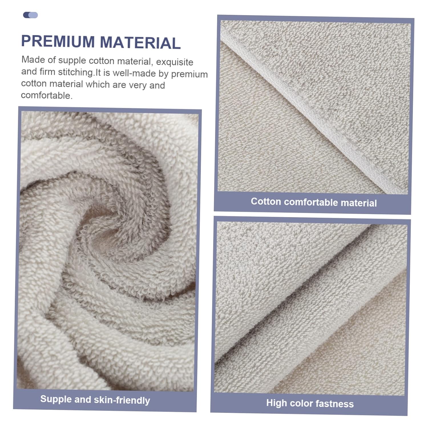 MERRYHAPY Thick Absorbent Cotton Face Towel