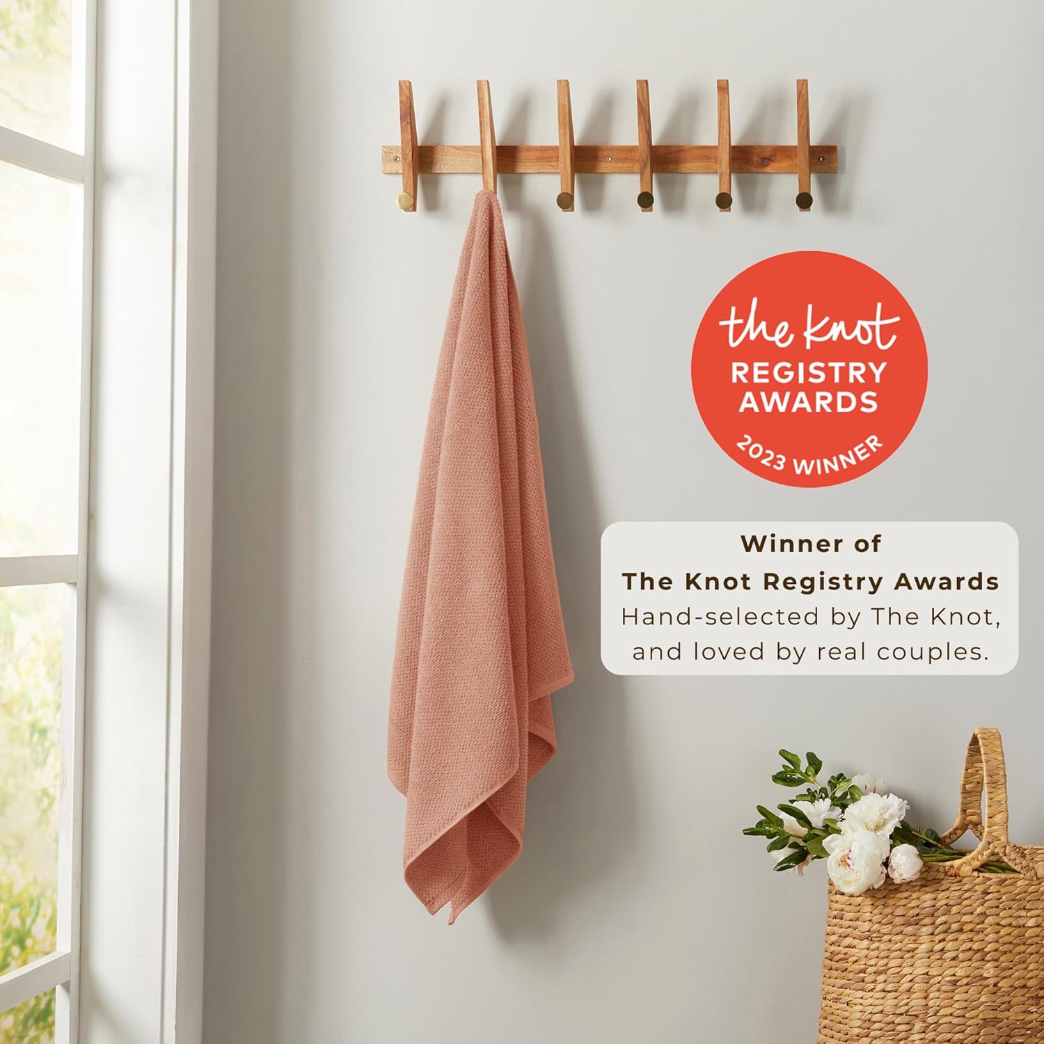Great Bay Home Pink Washcloth - 12-Pack