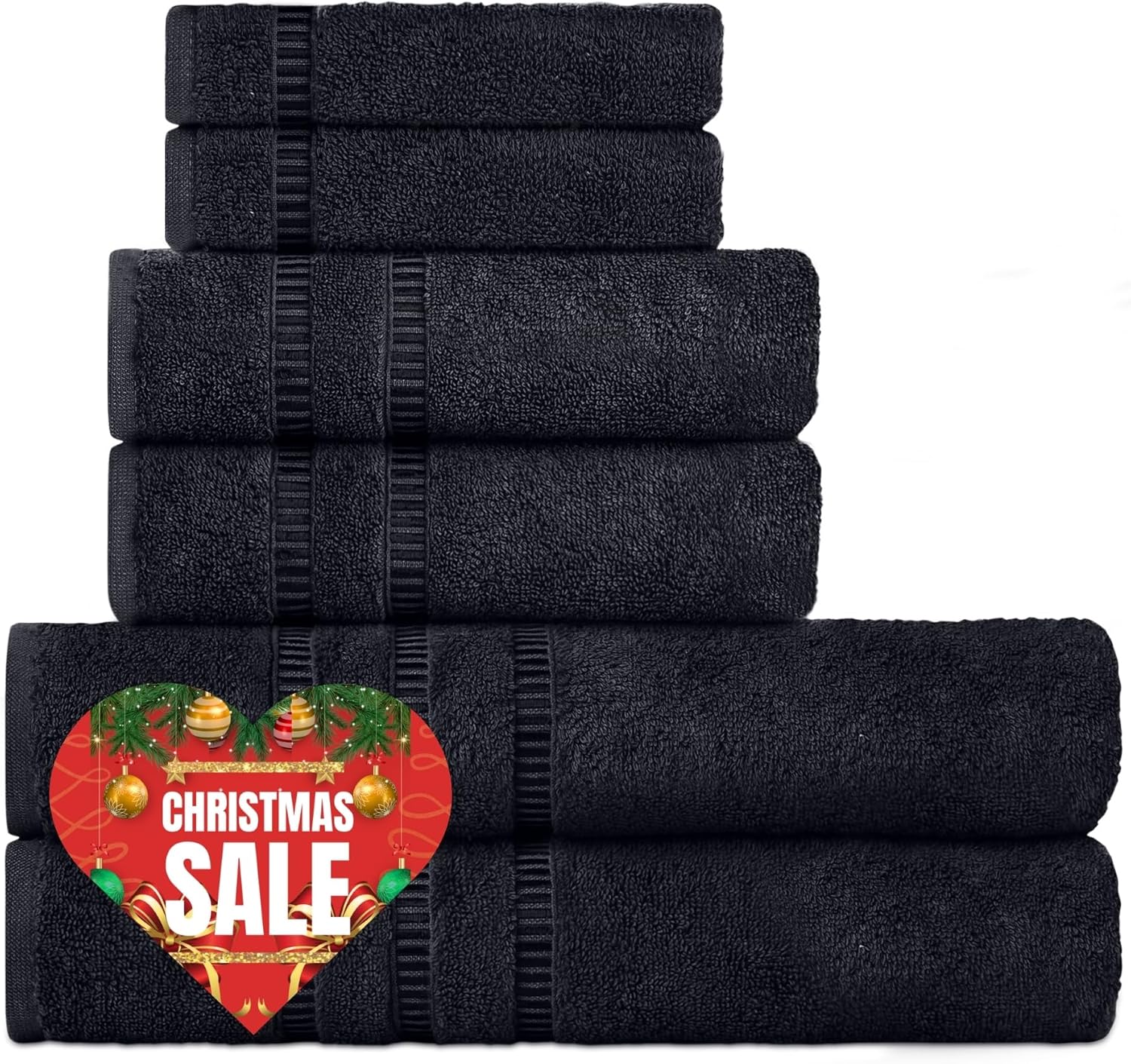 Cottonia 6-Piece Luxury Towel Set - Soft Absorbent Eco-Friendly