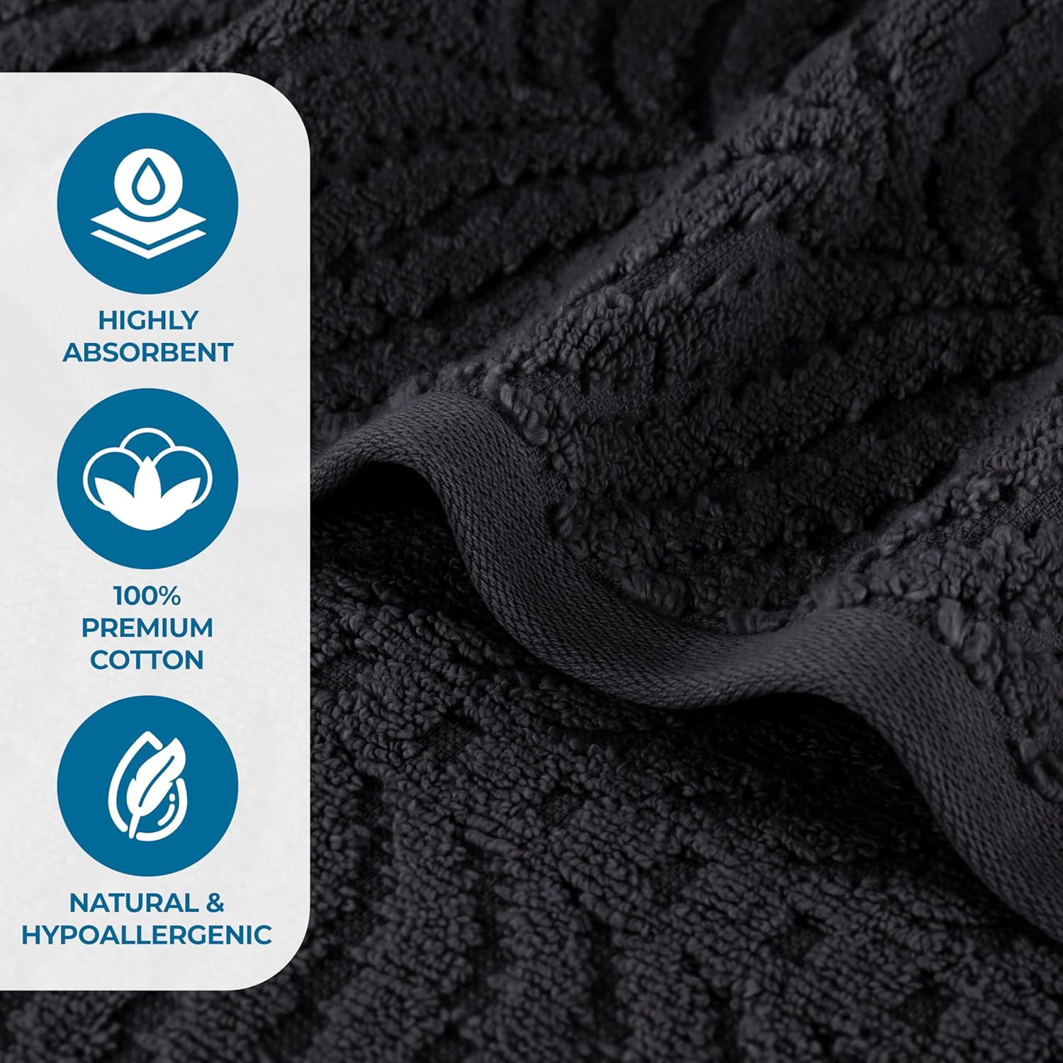 Luxury Quick Dry Zero Twist 12-Piece Towels Set