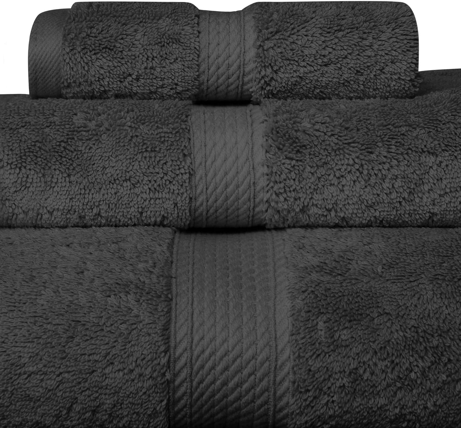 Essential Egyptian Cotton Pile Bath Towels Set for Luxury Comfort