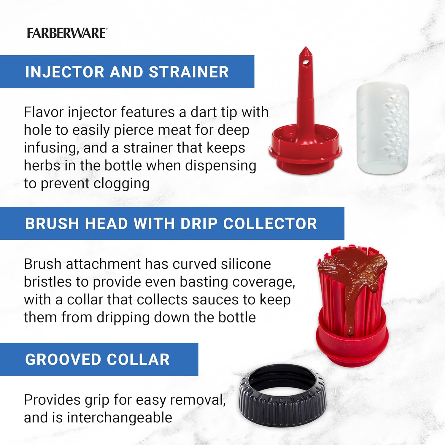 Farberware BBQ Squeeze Bottle Set