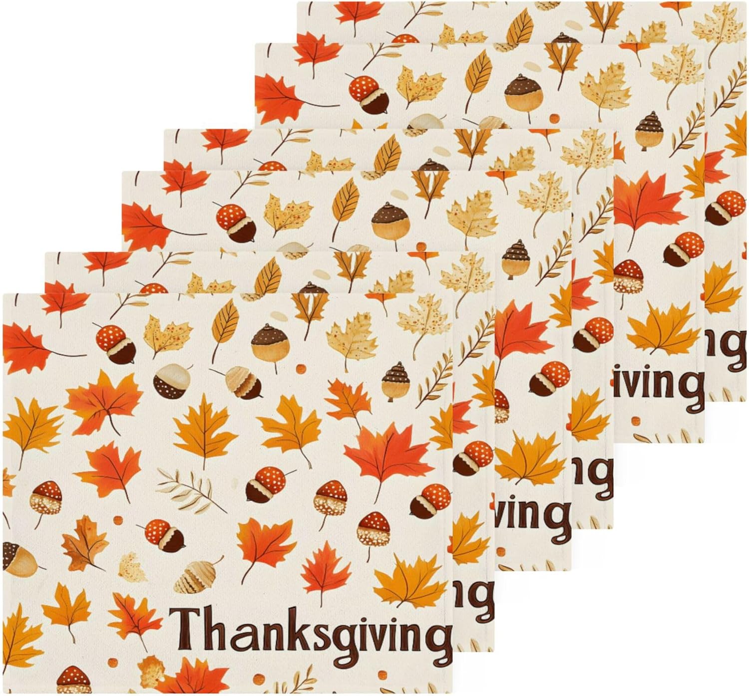 Xigua Autumn Leaves Washcloth Set Best for Handheld Use