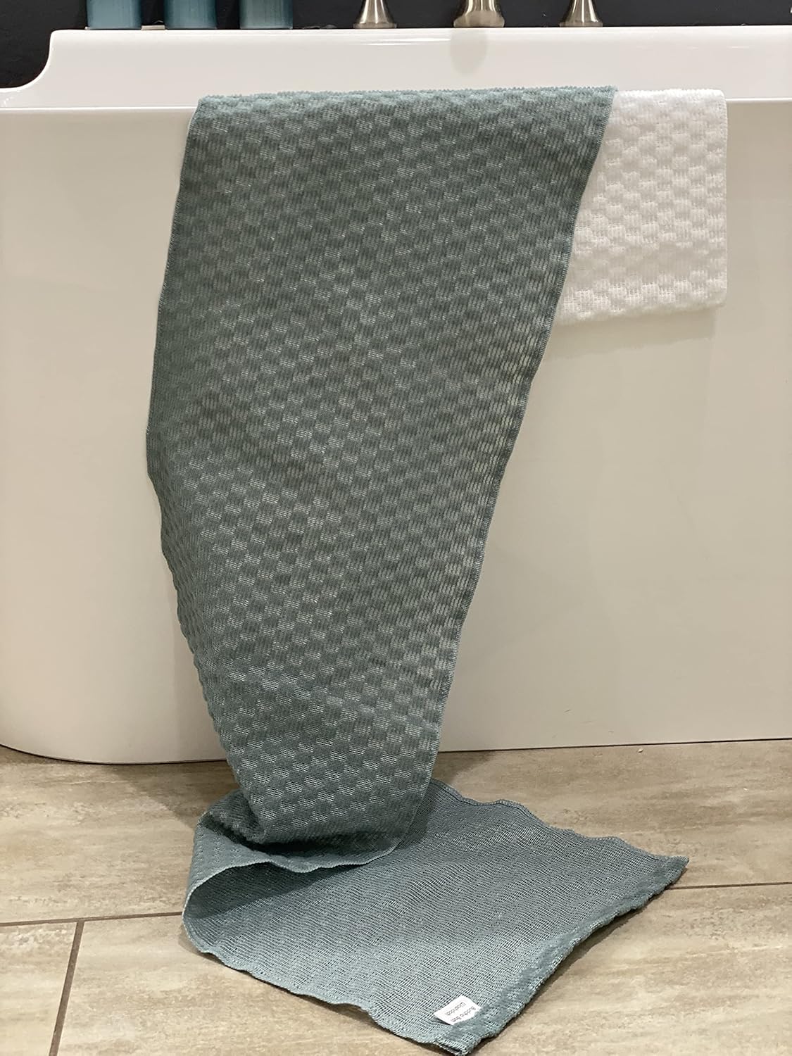 Extra Long Exfoliating Shower Towel Washcloth Medium Exfoliate
