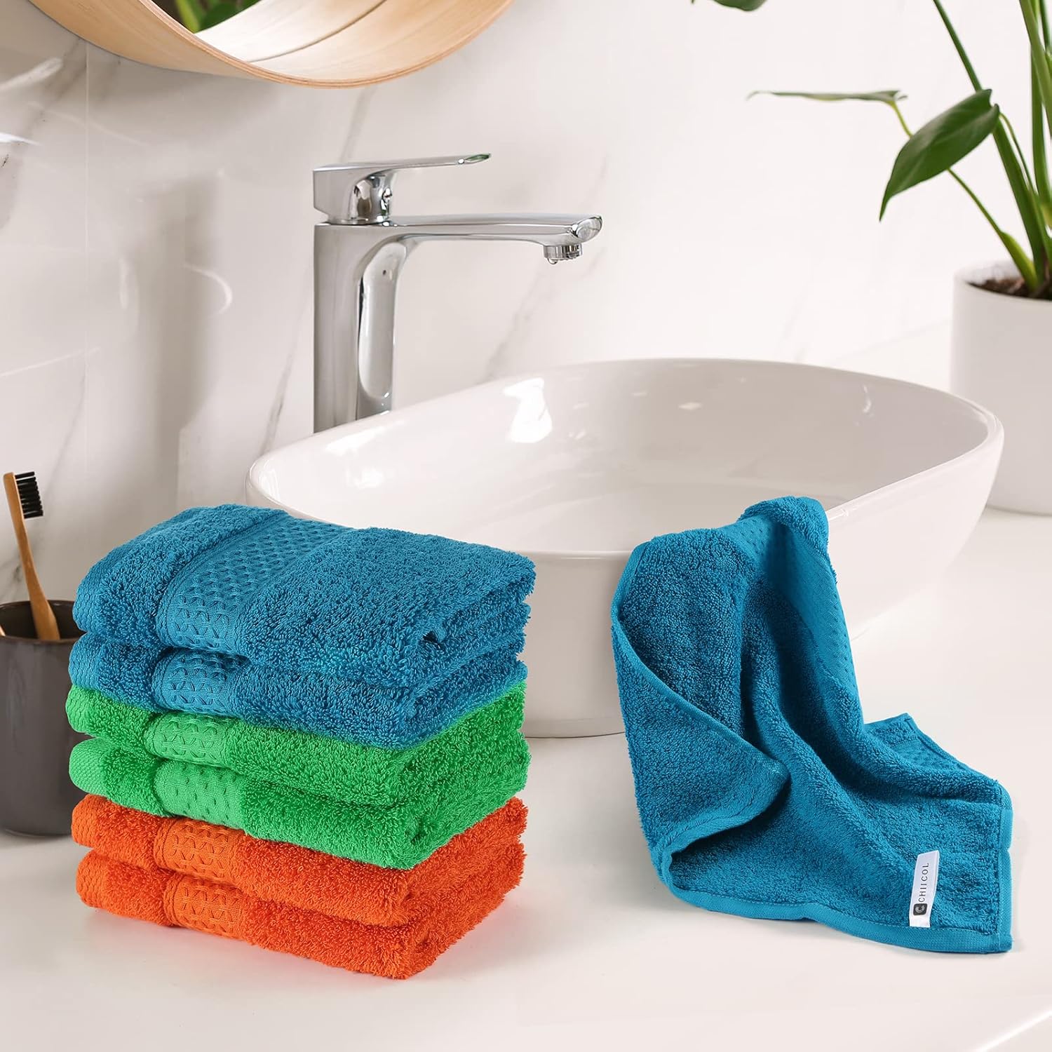 Chiicol Cotton Wash Cloths