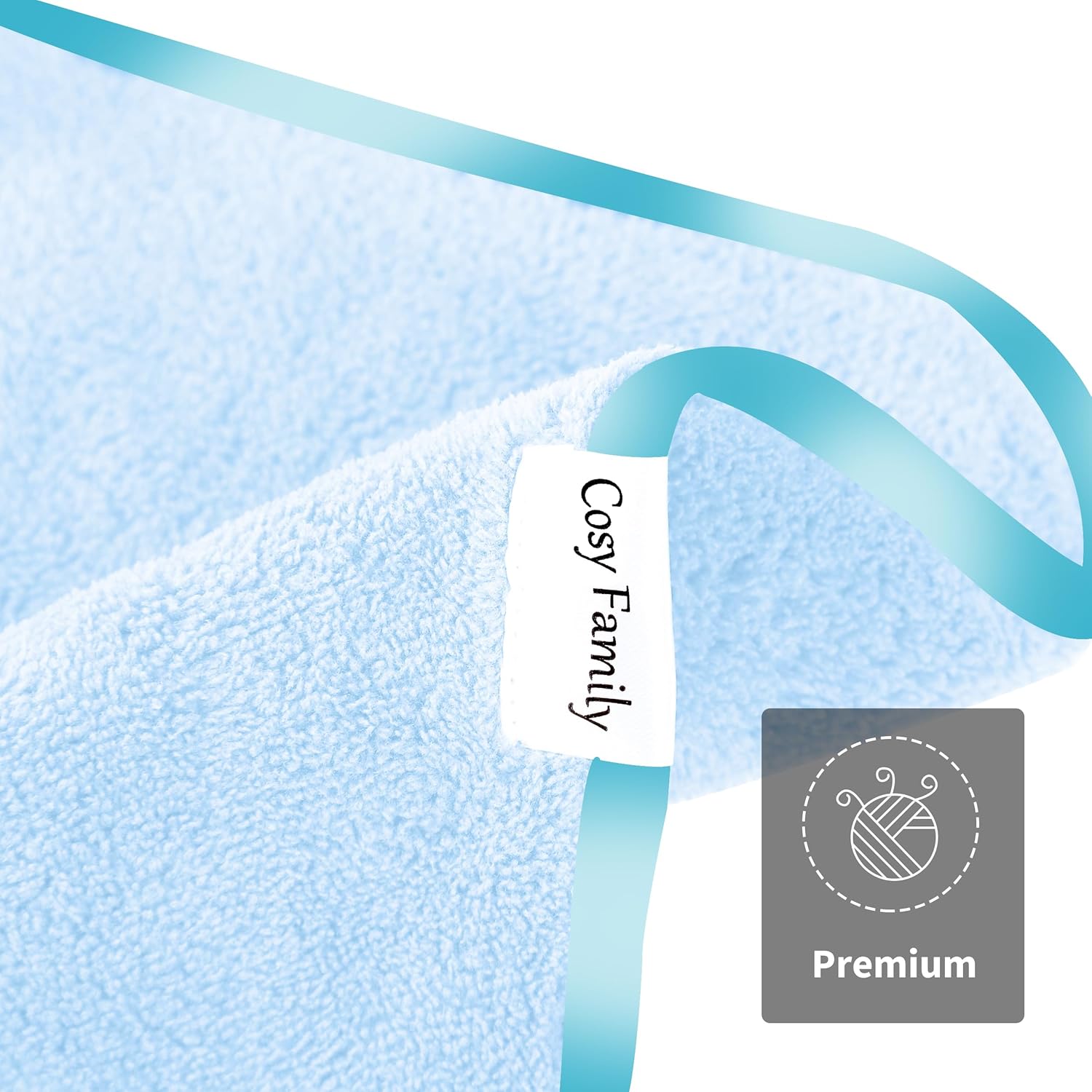 Perfect for Daily Use Ultra-Soft Fast-Drying Washcloths from Cosy Family