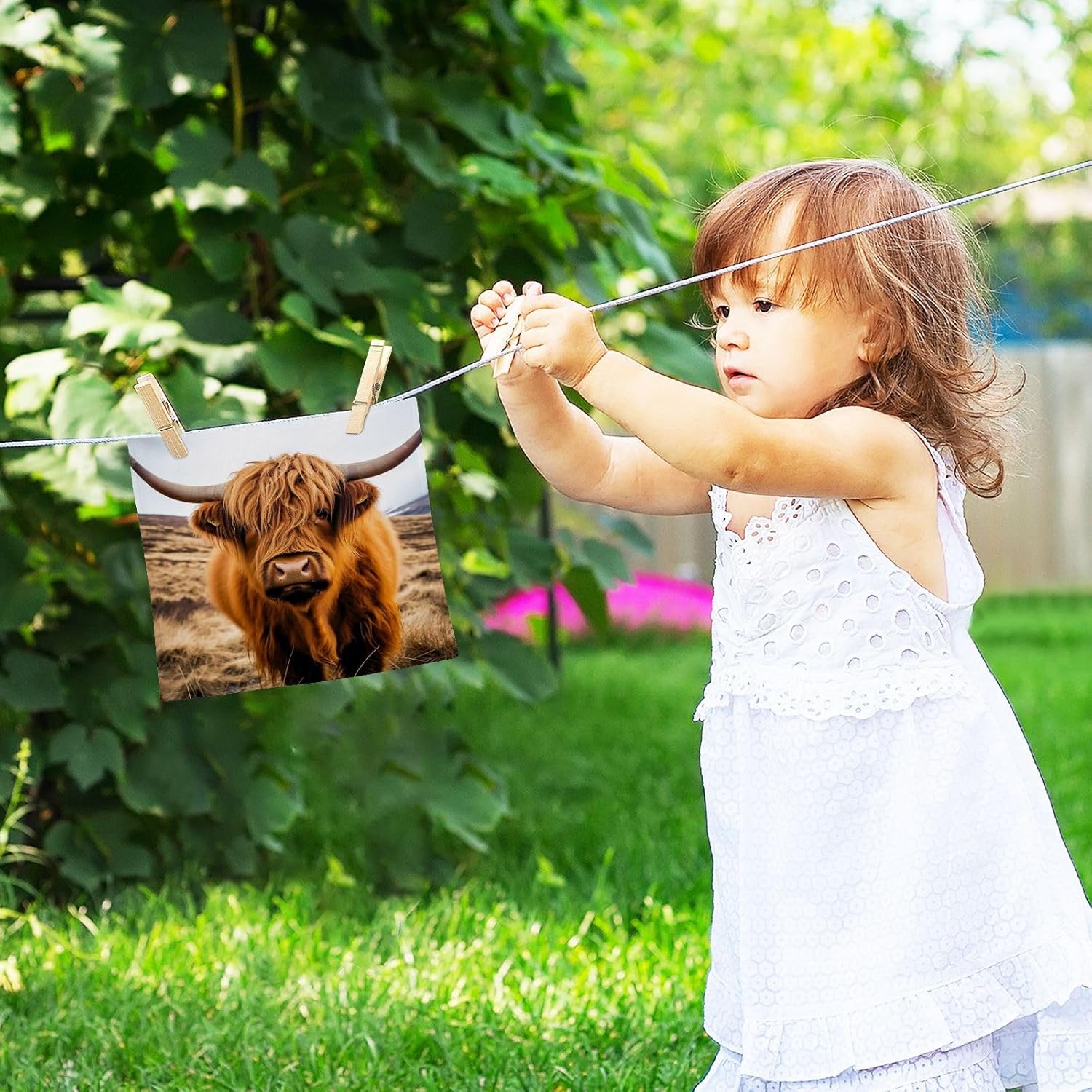 JUMBEAR Highland Cow Washcloths 2 Pack