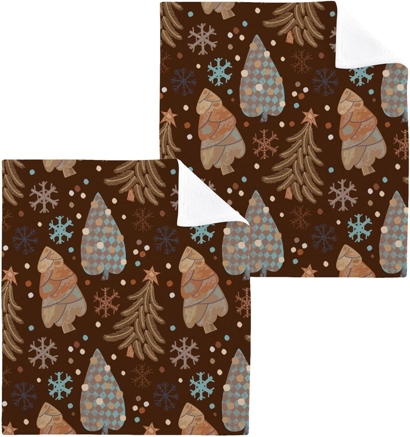 Christmas Tree Washcloth Set - 2-12