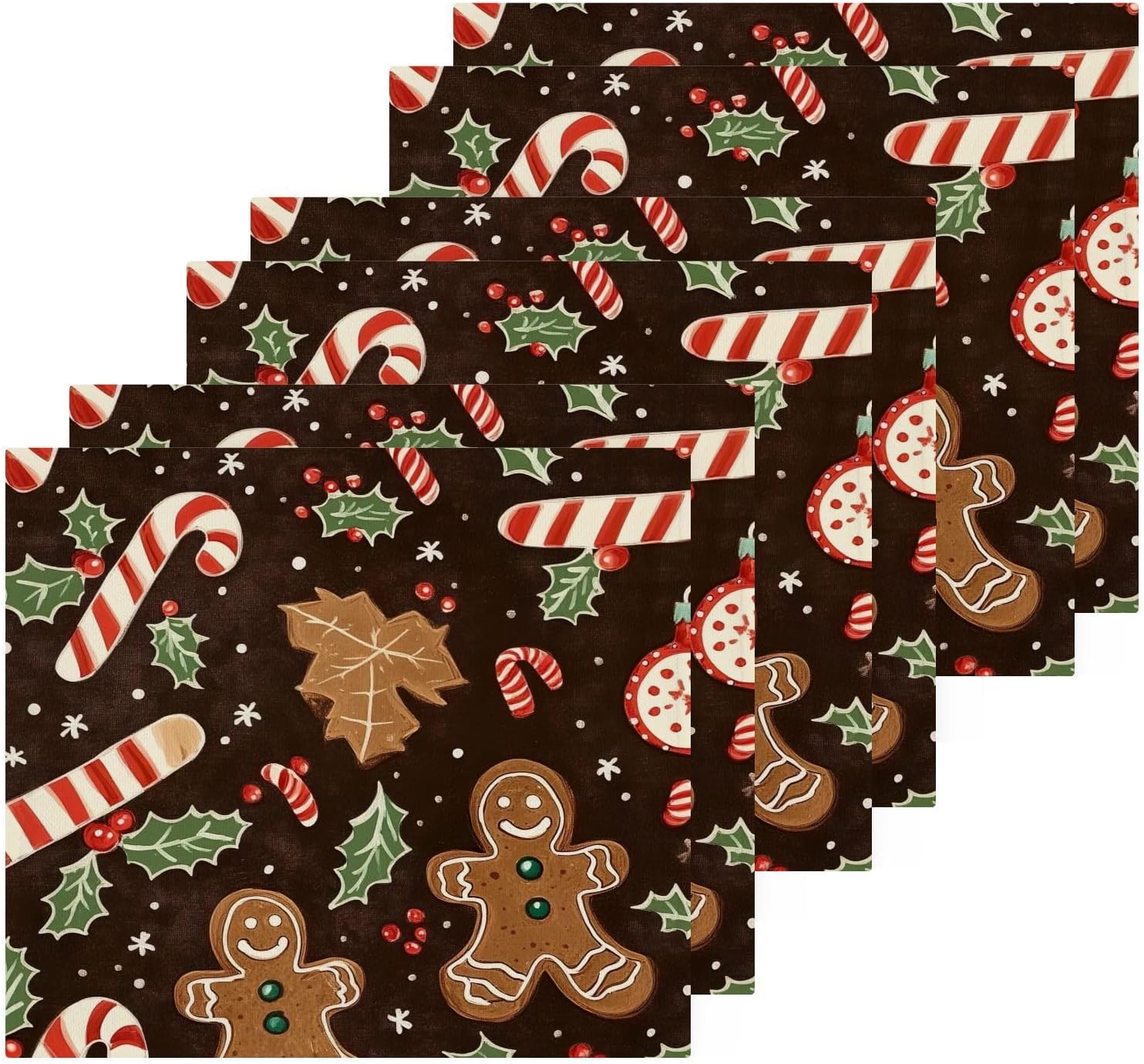 Perfect Gift - Christmas Cookie Washcloth Set for Family Friends