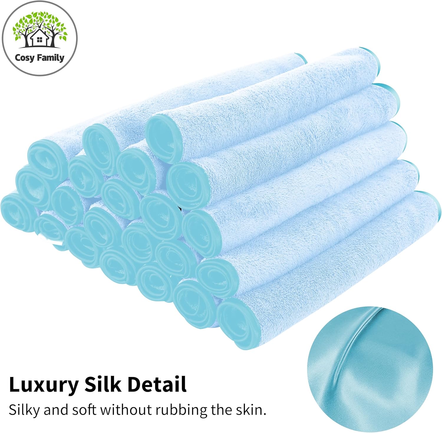 Perfect for Daily Use Ultra-Soft Fast-Drying Washcloths from Cosy Family