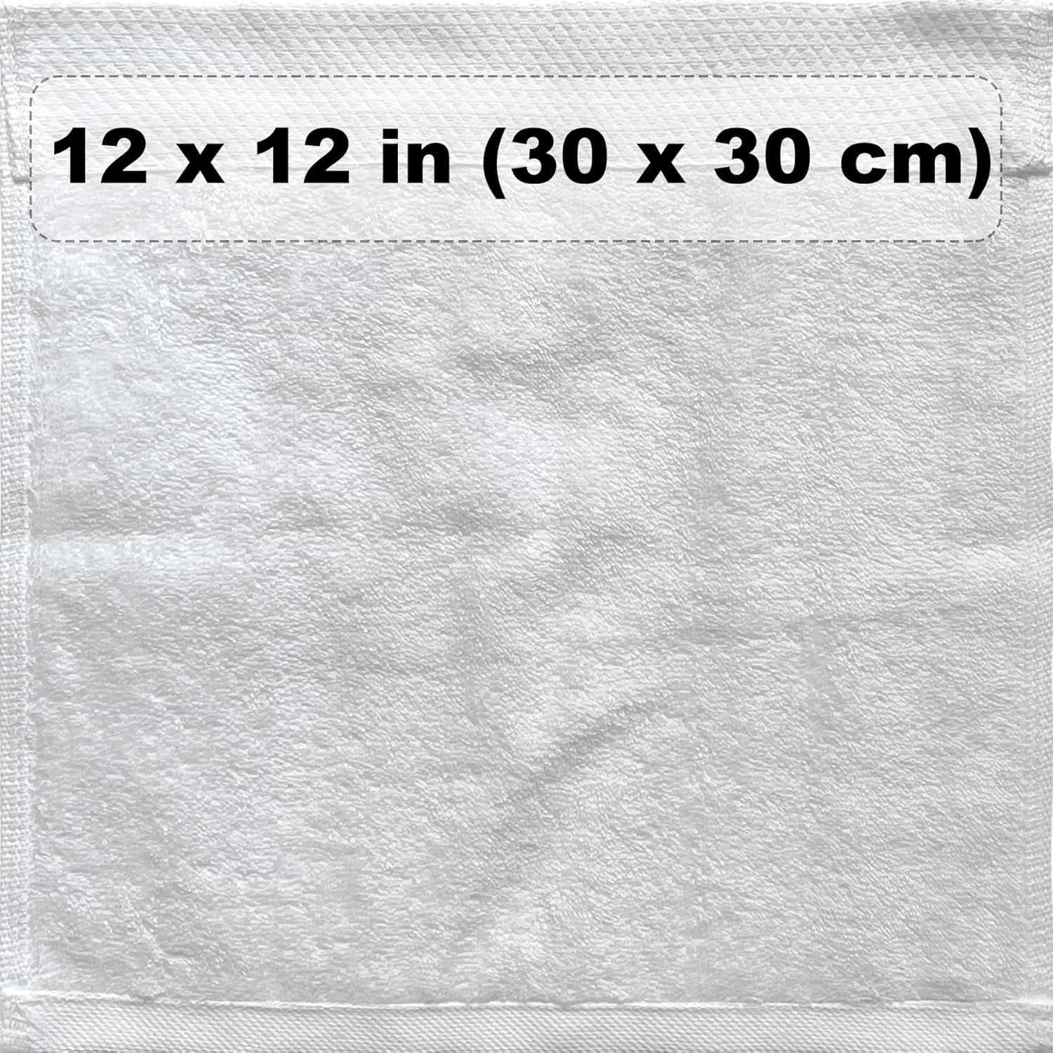Luxury 100 White Cotton Washcloths for Bathroom Beyond