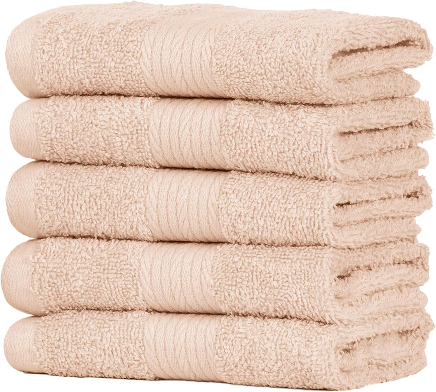 Perfect 5-Pack 12x12 Washcloths