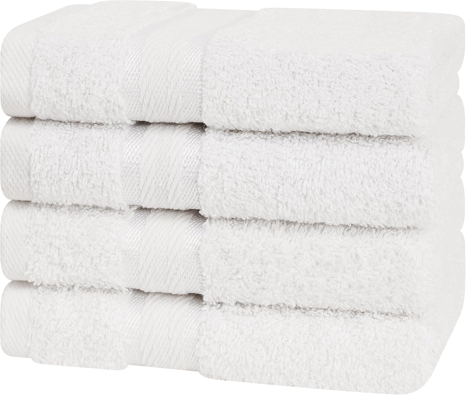 100 Cotton Soft Washcloths Set for Bathroom