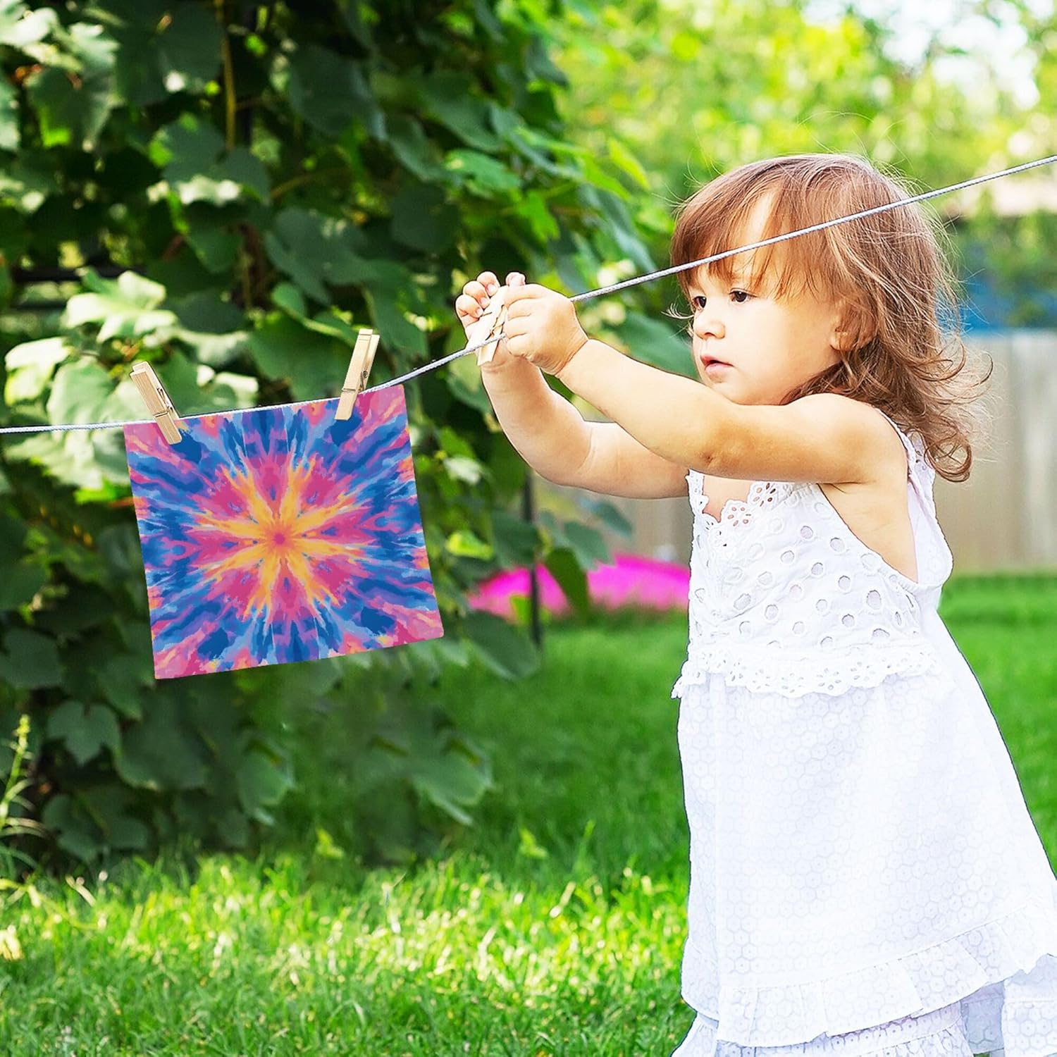 Xigua Tie-Dye Washcloth Set