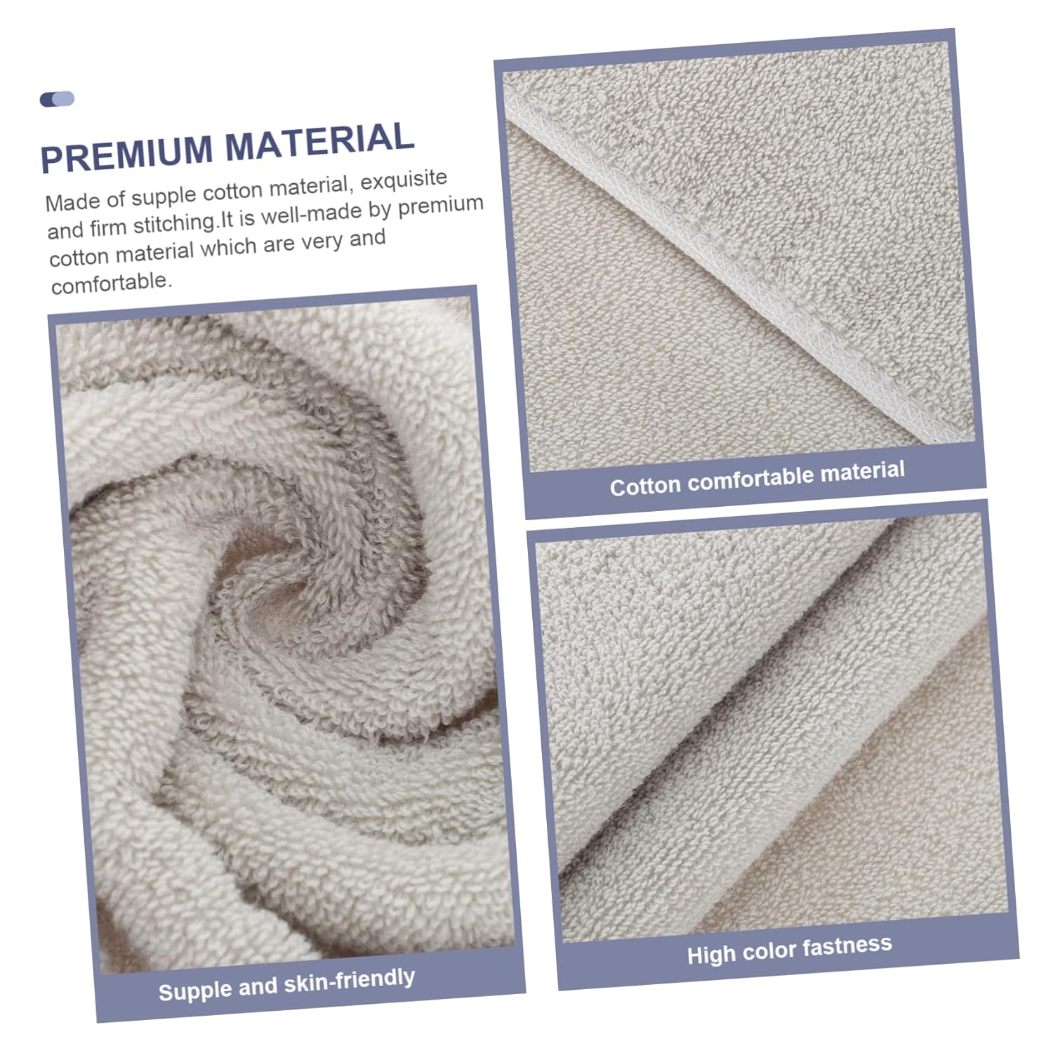 MUSISALY Ultra-Soft Cotton Washcloths