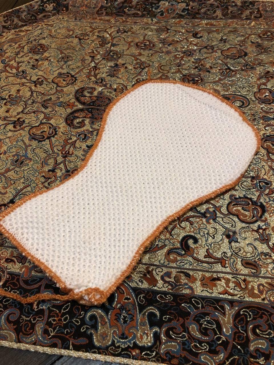 9x5 Handmade Woven Washcloth Leaf Soft Gentle