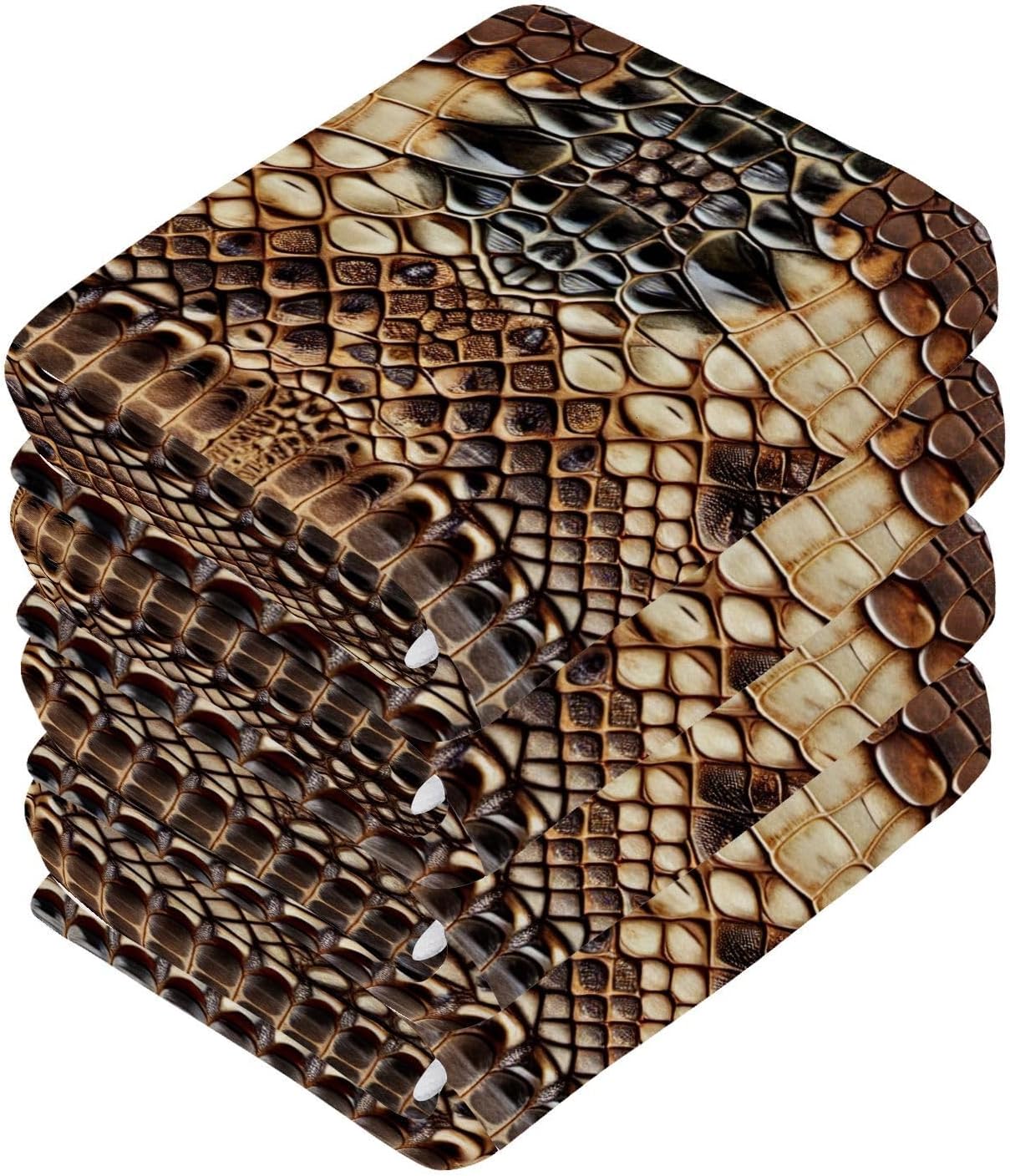 WELLDAY Crocodile Skin Washcloths 2 Pack