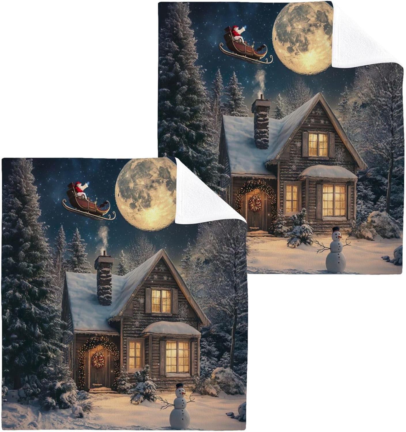 Xigua 12x12 Holiday Washcloth Set - 2-12 Pcs