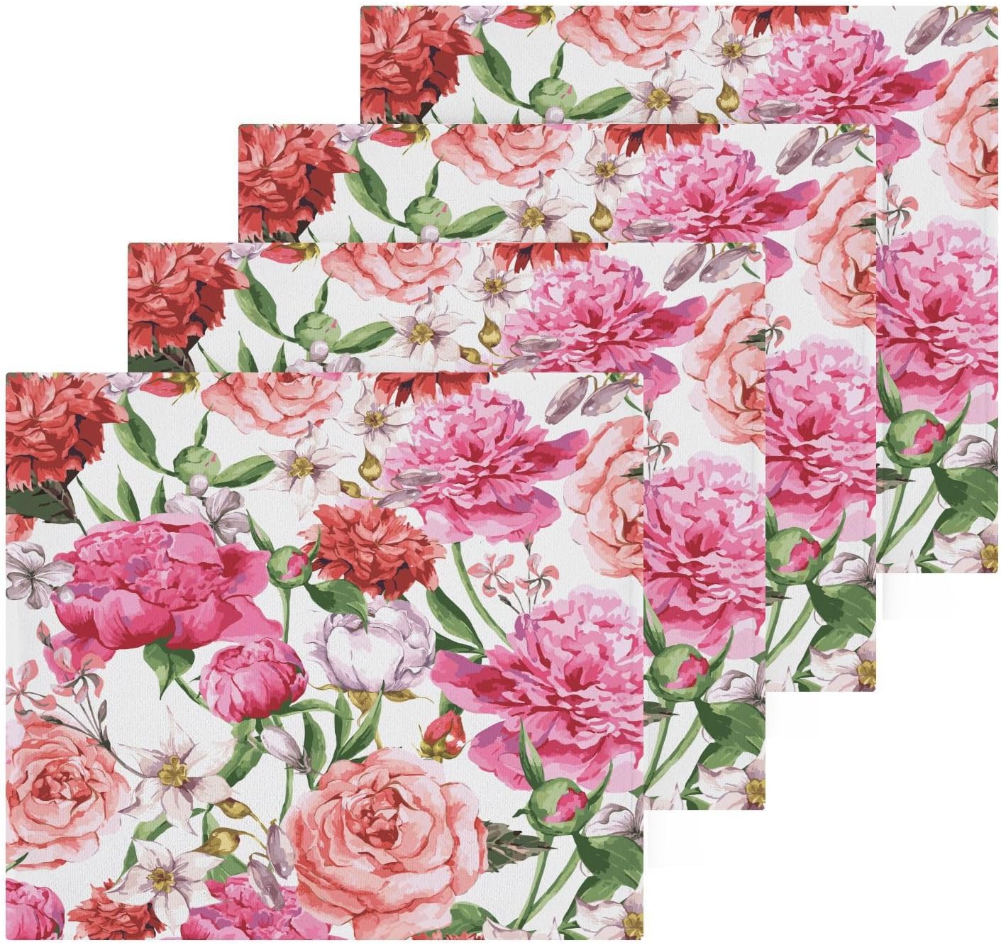 Fragrant Floral Washcloth Set