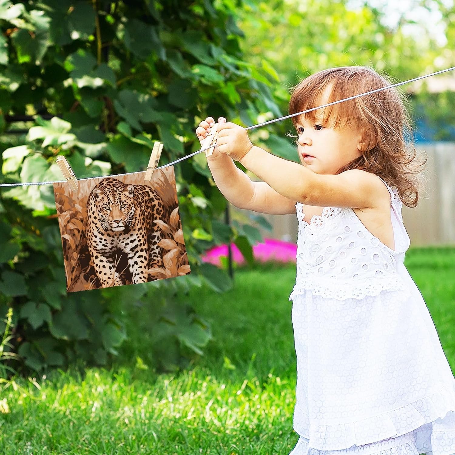 Leopard Print Leopard Washcloths