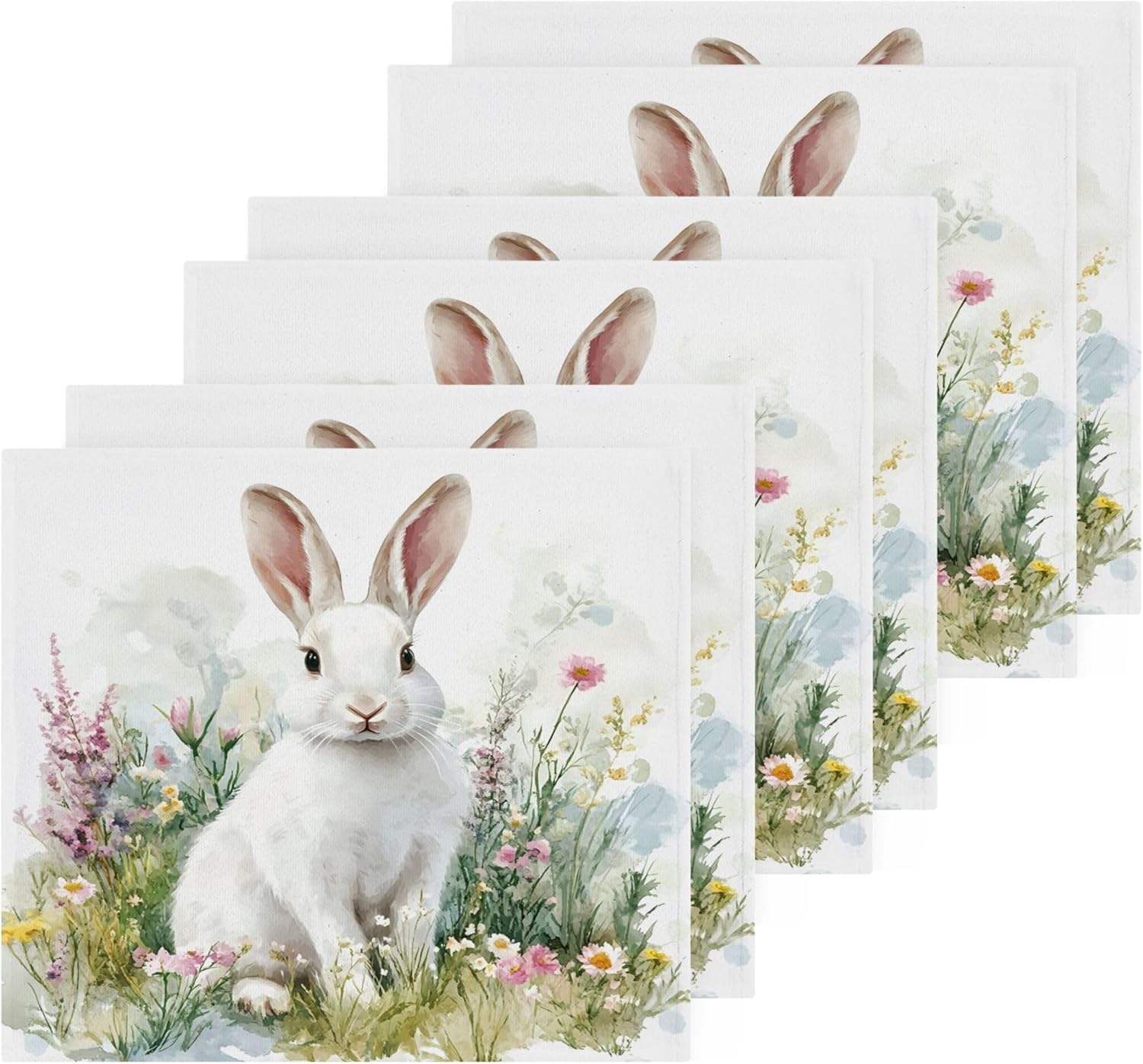 Kigai Cute Rabbit Washcloth Set